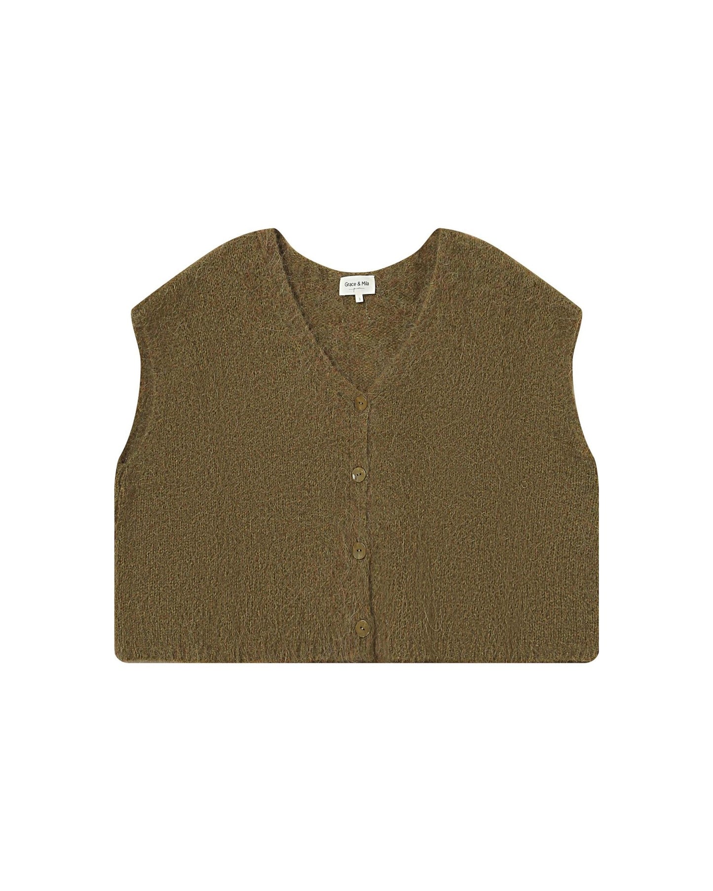 picture of Grace & Mila Savant Knit Tank - Olive - Number Two - womens - fashion - clothing - Grace & Mila 6