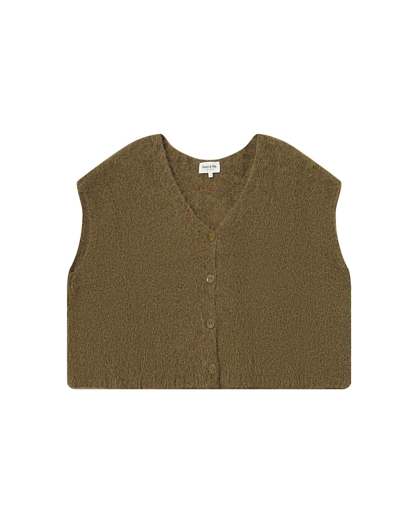 picture of Grace & Mila Savant Knit Tank - Olive - Number Two - womens - fashion - clothing - Grace & Mila 6