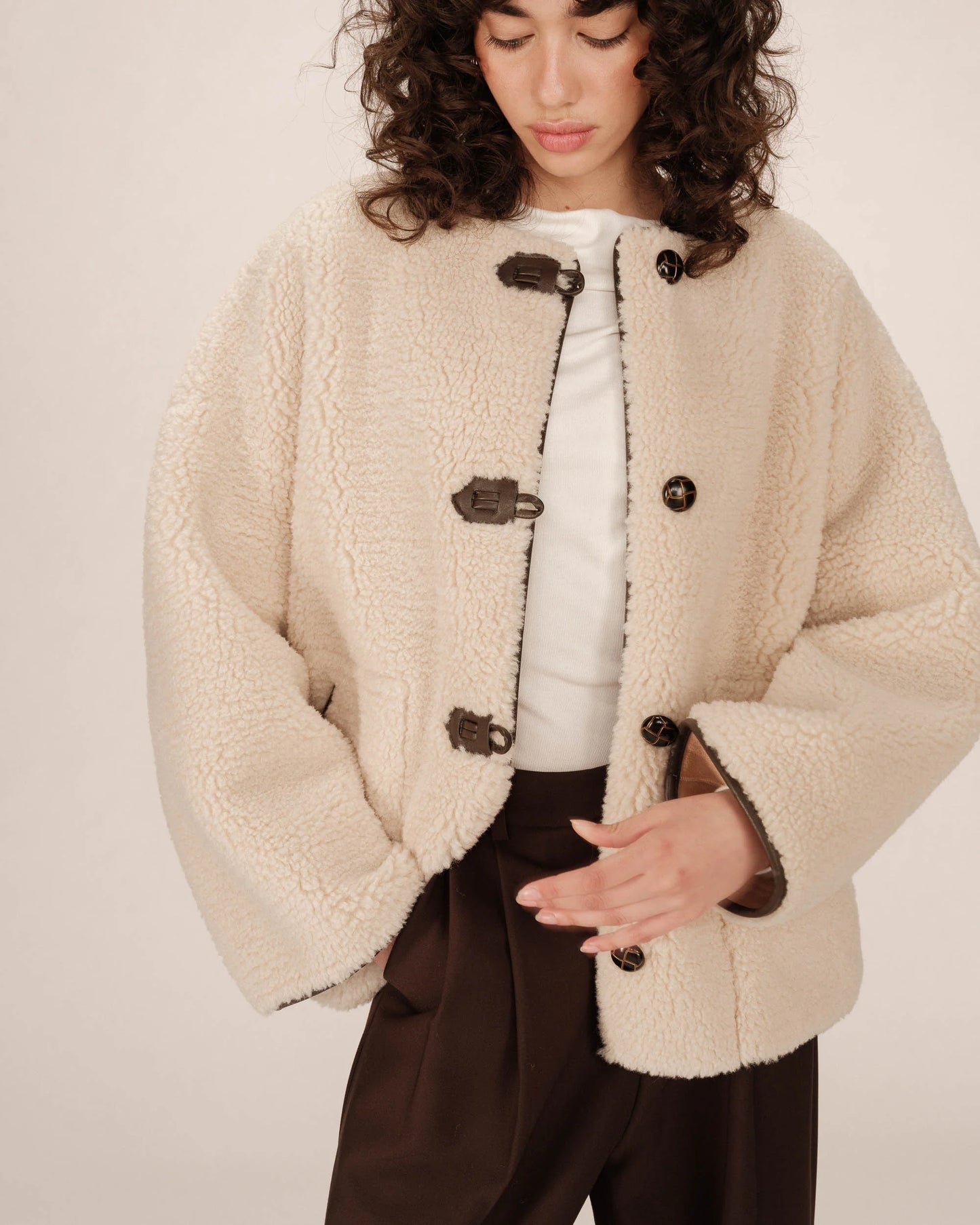 picture of Grace & Mila Simon Coat - Ecru - Number Two - womens - fashion - clothing - Grace & Mila 2