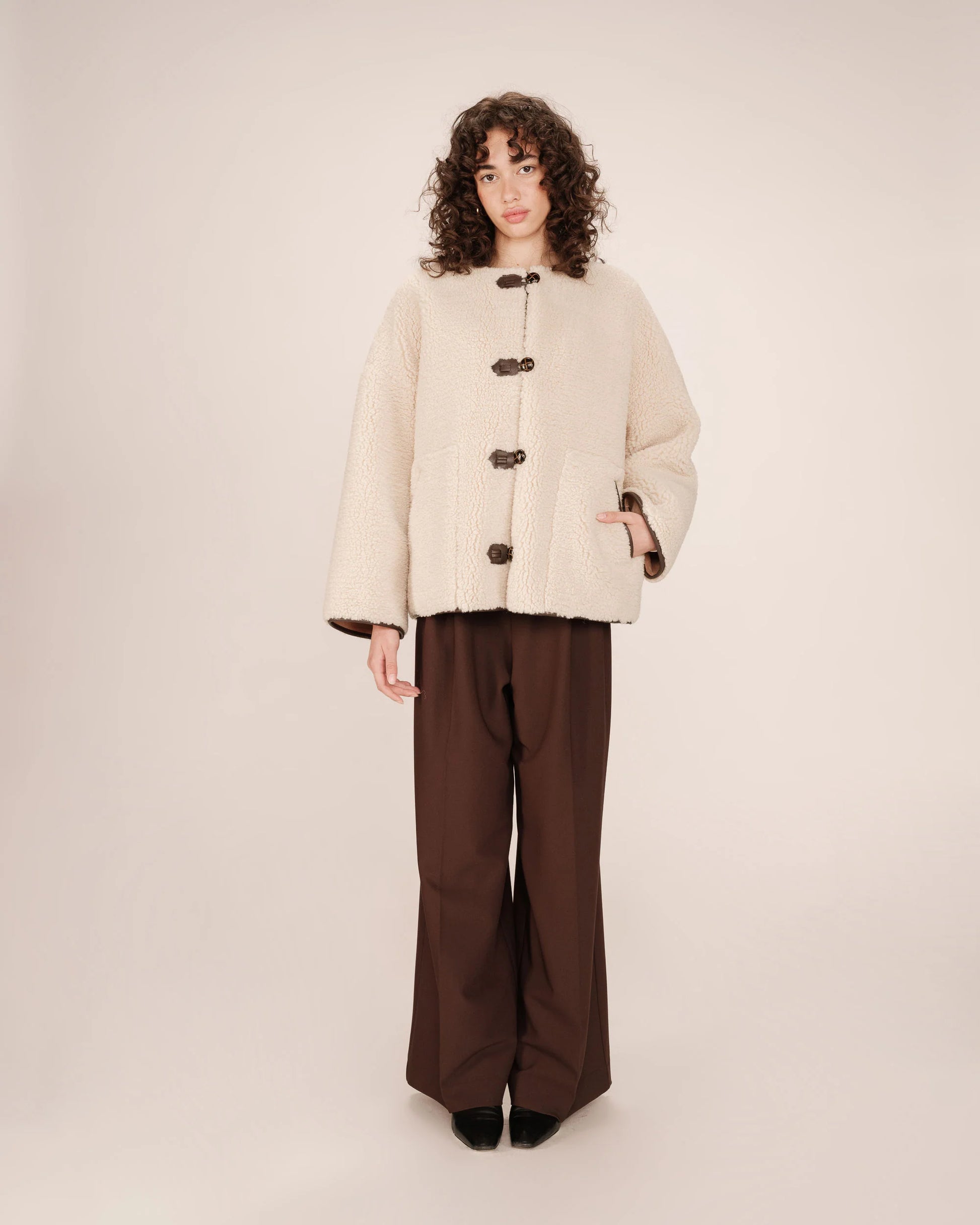 picture of Grace & Mila Simon Coat - Ecru - Number Two - womens - fashion - clothing - Grace & Mila 3