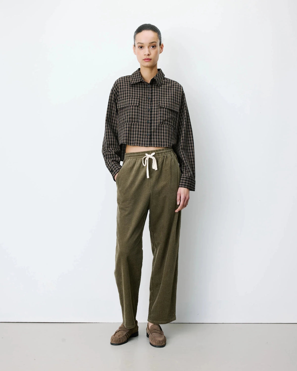 picture of Grace & Mila Liberty Trouser - Khaki - Number Two - womens - fashion - clothing - Grace & Mila 3