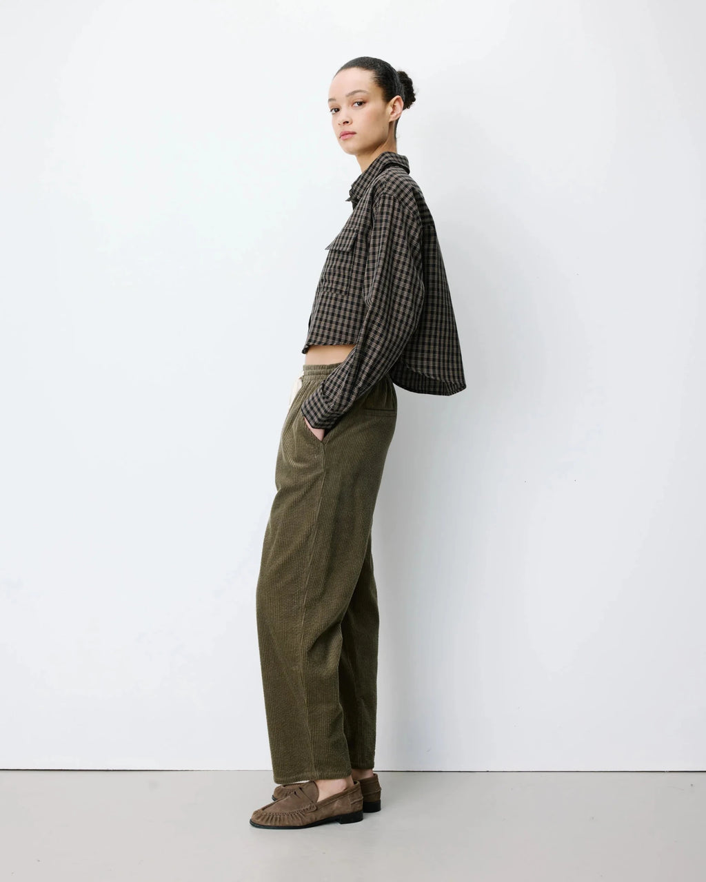 picture of Grace & Mila Liberty Trouser - Khaki - Number Two - womens - fashion - clothing - Grace & Mila 4