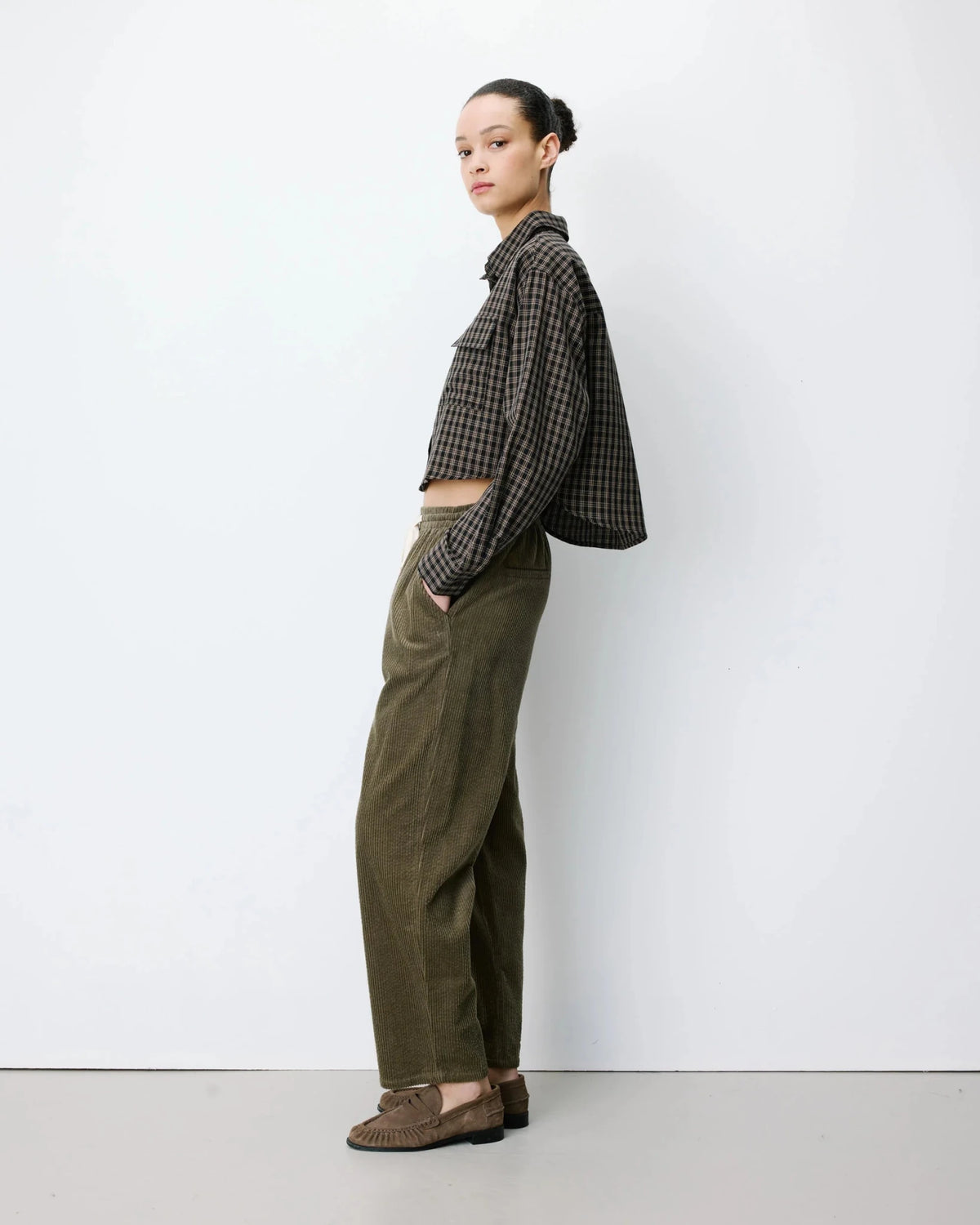 picture of Grace & Mila Liberty Trouser - Khaki - Number Two - womens - fashion - clothing - Grace & Mila 4