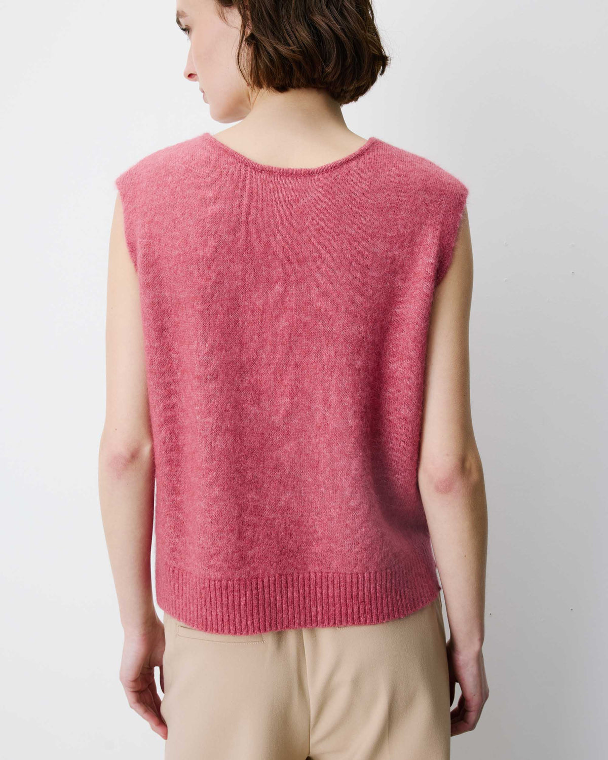 picture of Grace & Mila NARS Knit Tank W/Buttons - Blush - Number Two - womens - fashion - clothing - Grace & Mila 3
