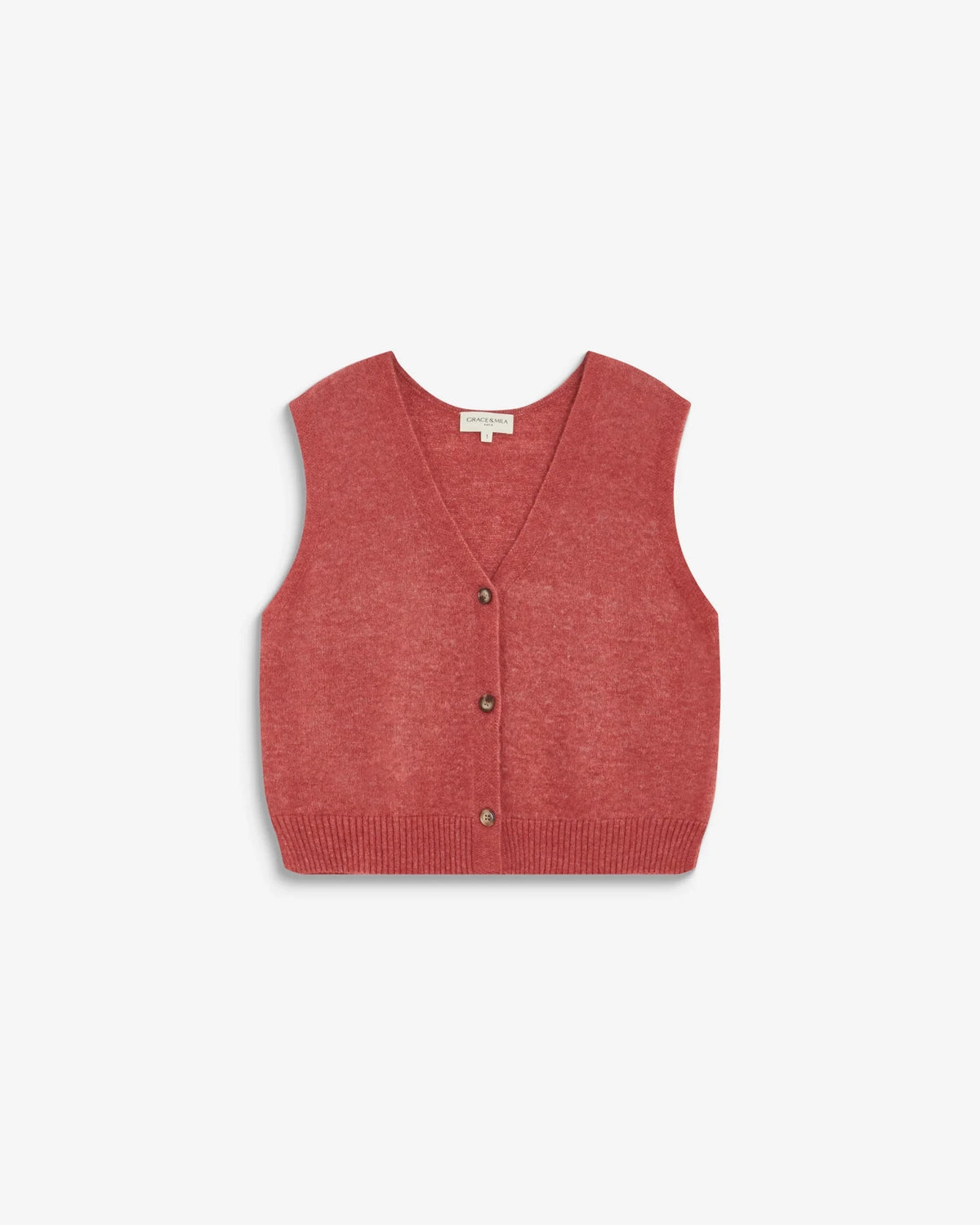 picture of Grace & Mila NARS Knit Tank W/Buttons - Blush - Number Two - womens - fashion - clothing - Grace & Mila 7