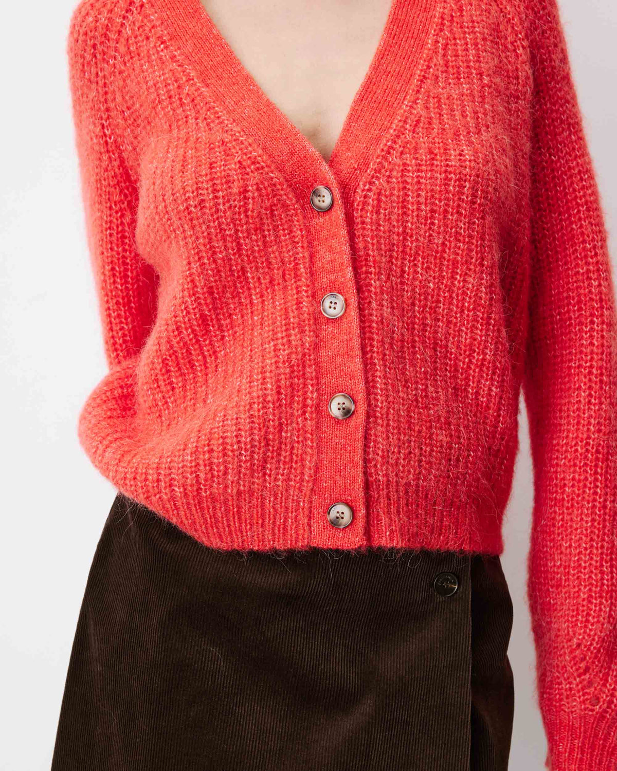 picture of Grace & Mila SALUDA Cable Cardigan - Sanguine - Number Two - womens - fashion - clothing - Grace & Mila 3