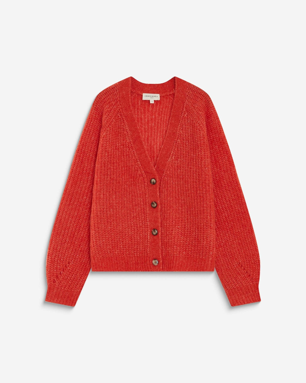 picture of Grace & Mila SALUDA Cable Cardigan - Sanguine - Number Two - womens - fashion - clothing - Grace & Mila 8