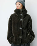 picture of Grace & Mila AMELIO Fur Coat - Khaki - Number Two - womens - fashion - clothing - Grace & Mila 1