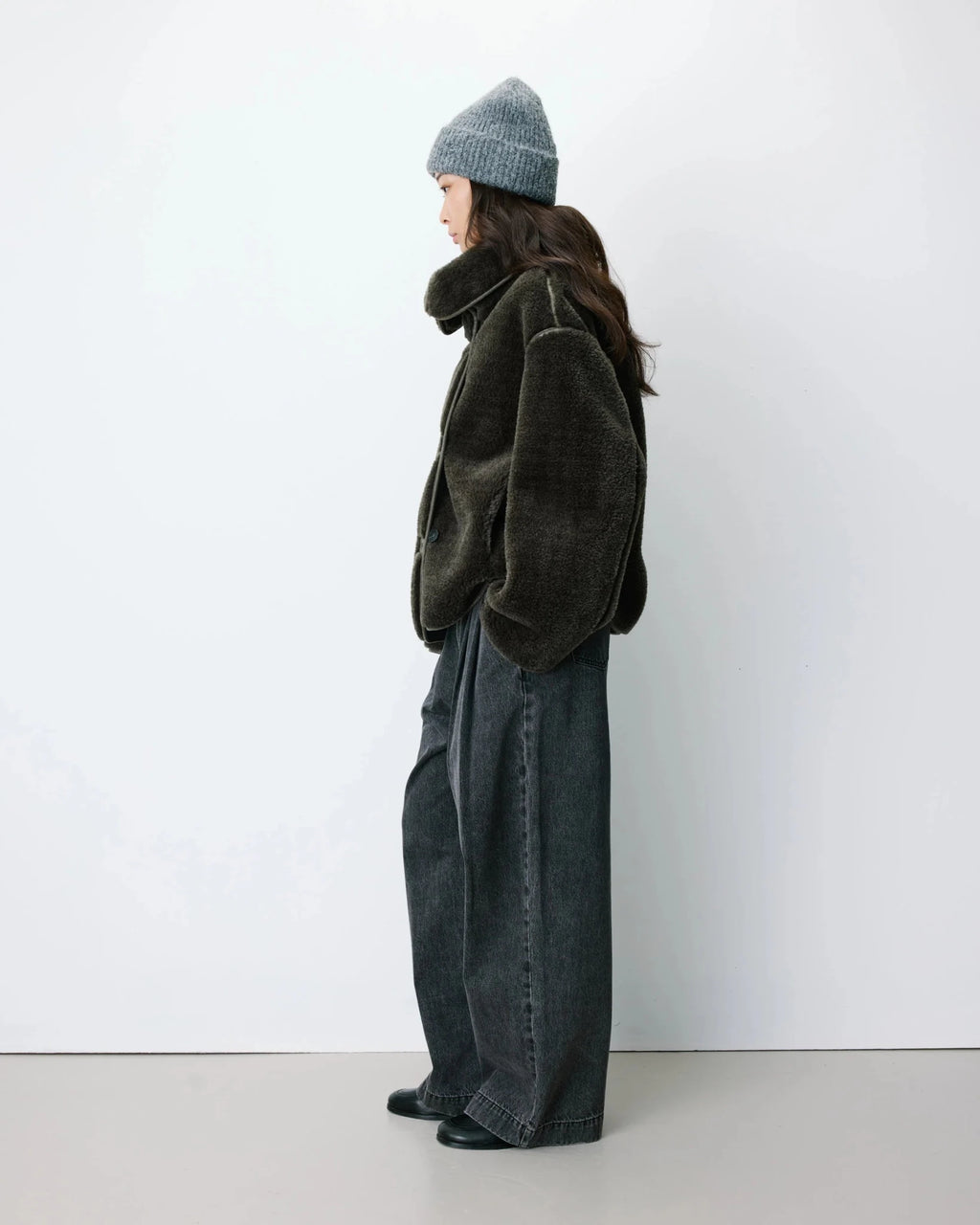 picture of Grace & Mila AMELIO Fur Coat - Khaki - Number Two - womens - fashion - clothing - Grace & Mila 6