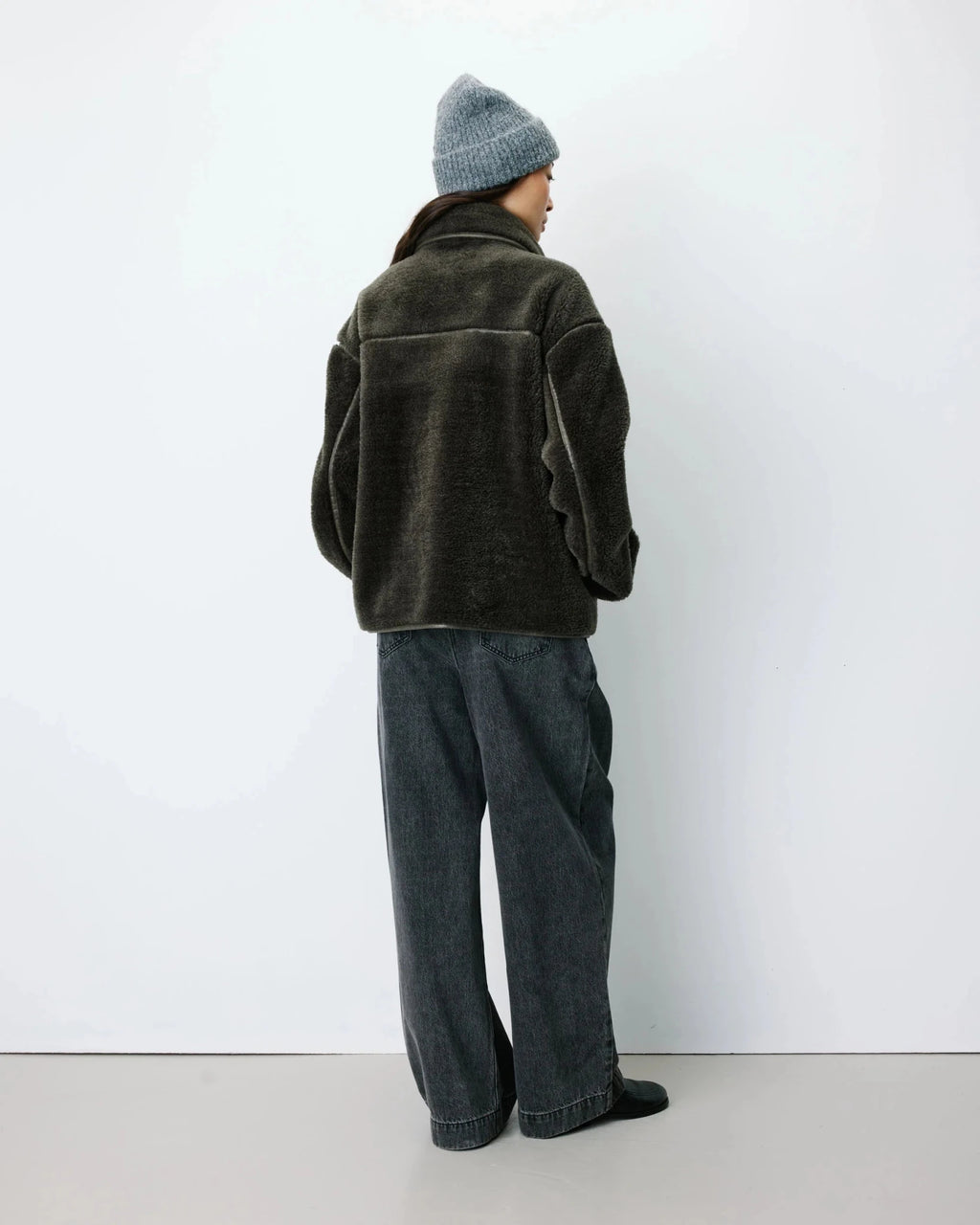 picture of Grace & Mila AMELIO Fur Coat - Khaki - Number Two - womens - fashion - clothing - Grace & Mila 7