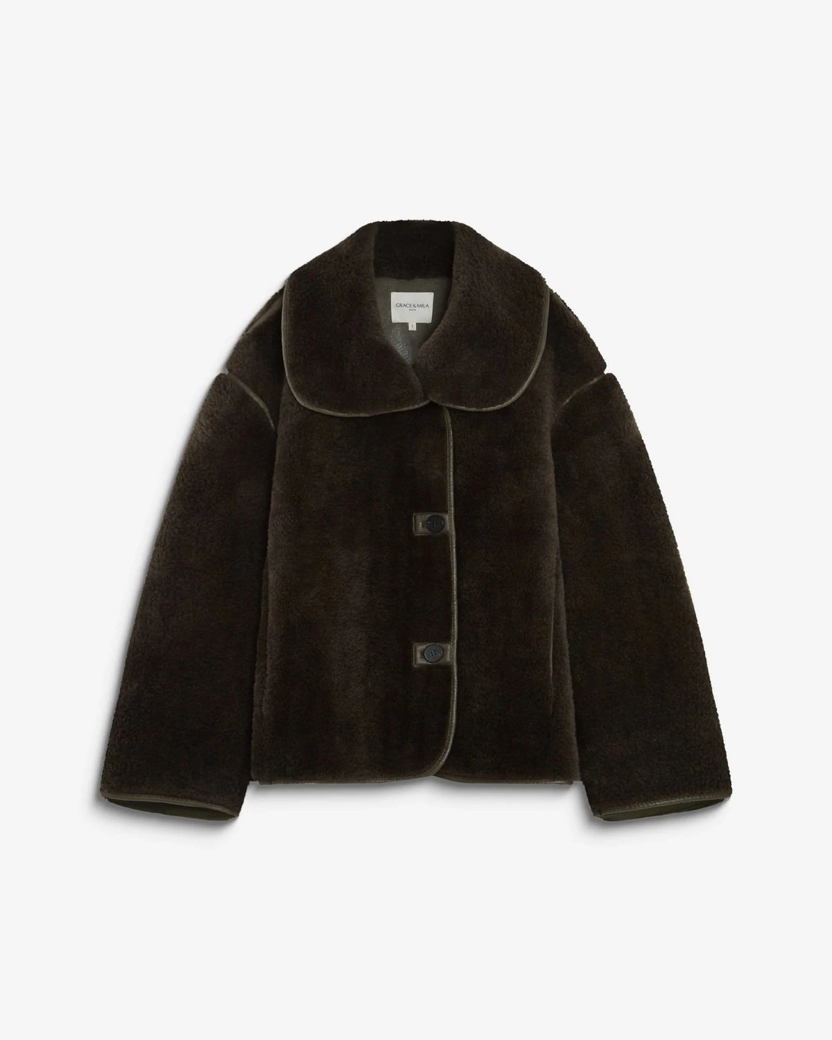 picture of Grace & Mila AMELIO Fur Coat - Khaki - Number Two - womens - fashion - clothing - Grace & Mila 8