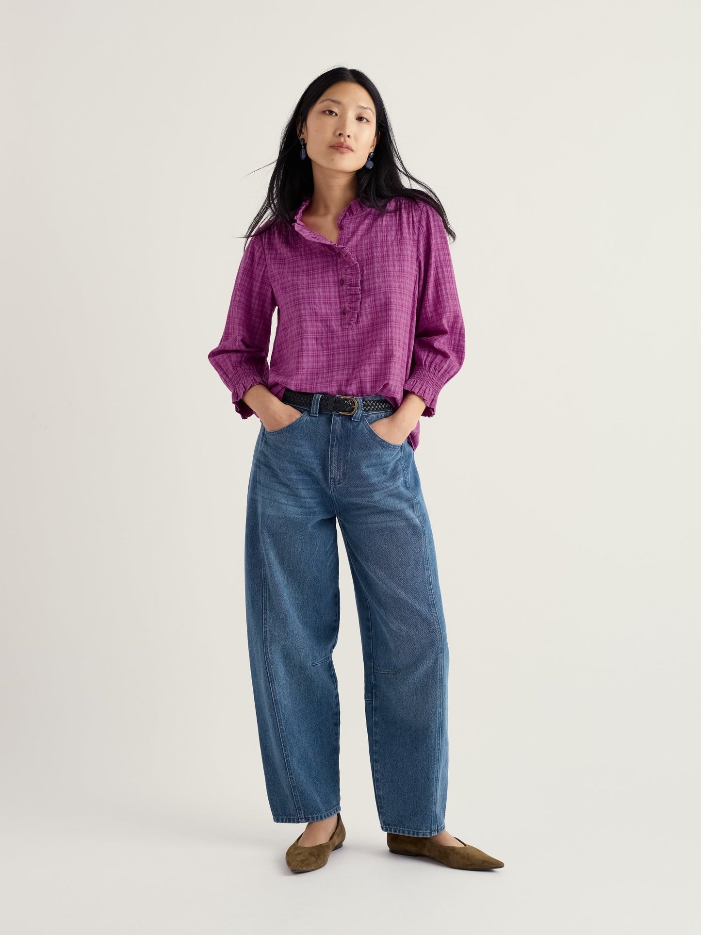 picture of Seasalt Feather Star Shirt - Bright Orchid - Number Two - womens - fashion - clothing - Seasalt 2