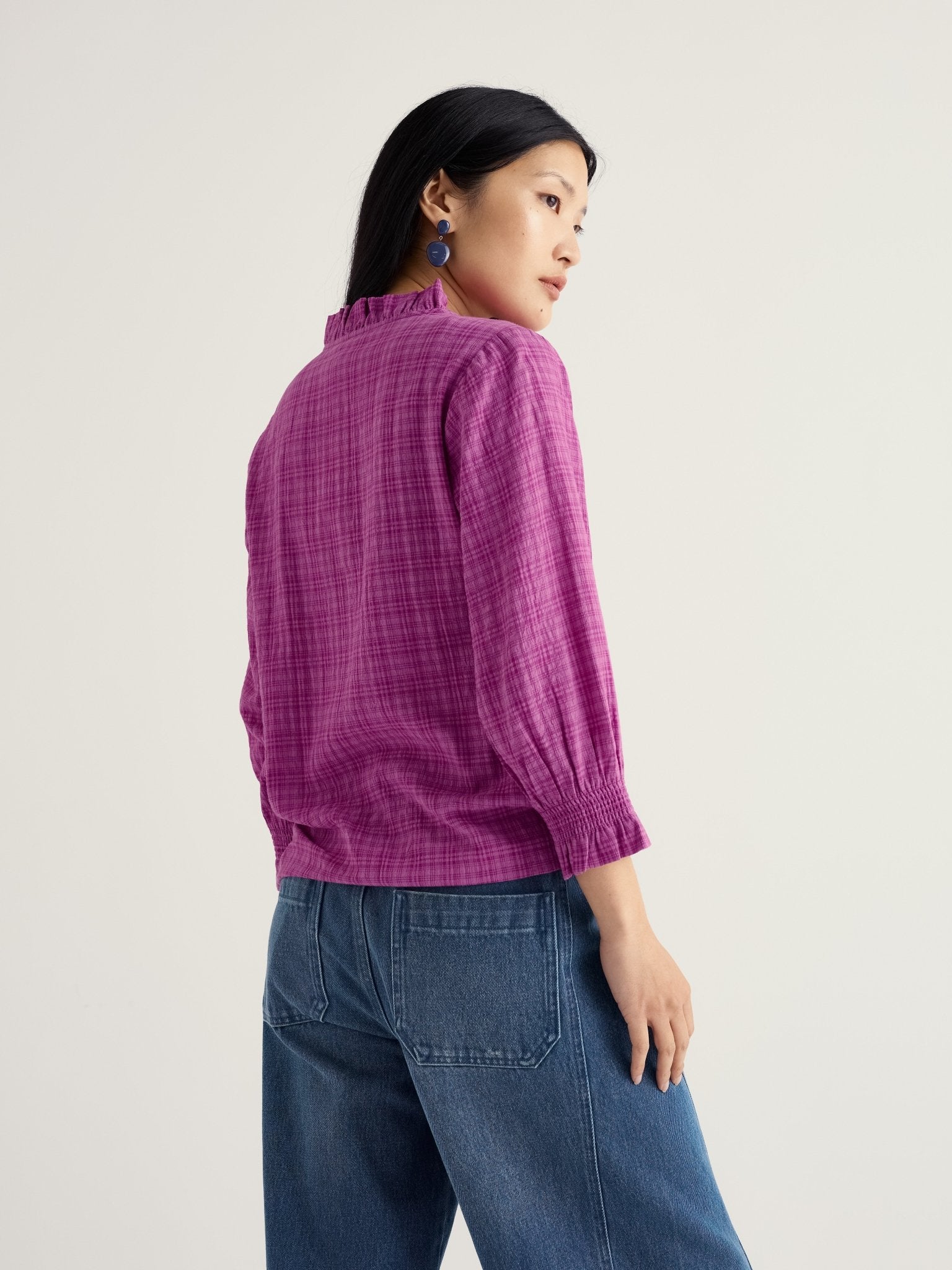 picture of Seasalt Feather Star Shirt - Bright Orchid - Number Two - womens - fashion - clothing - Seasalt 4