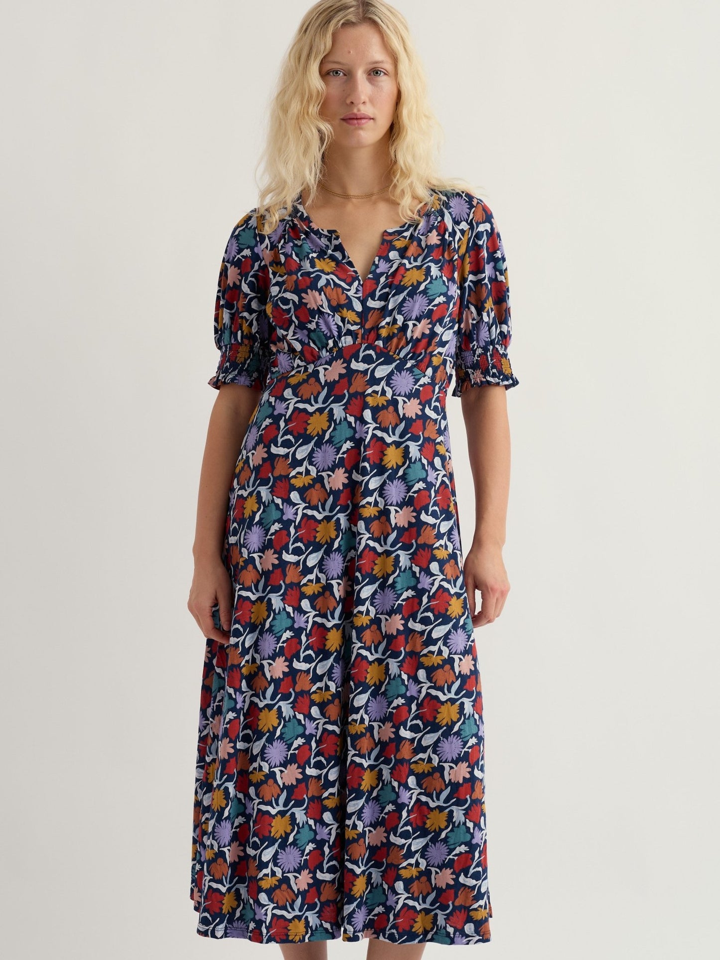 picture of Seasalt Fenil Dress - Garden Floral Sea Cave - Number Two - womens - fashion - clothing - Seasalt 1