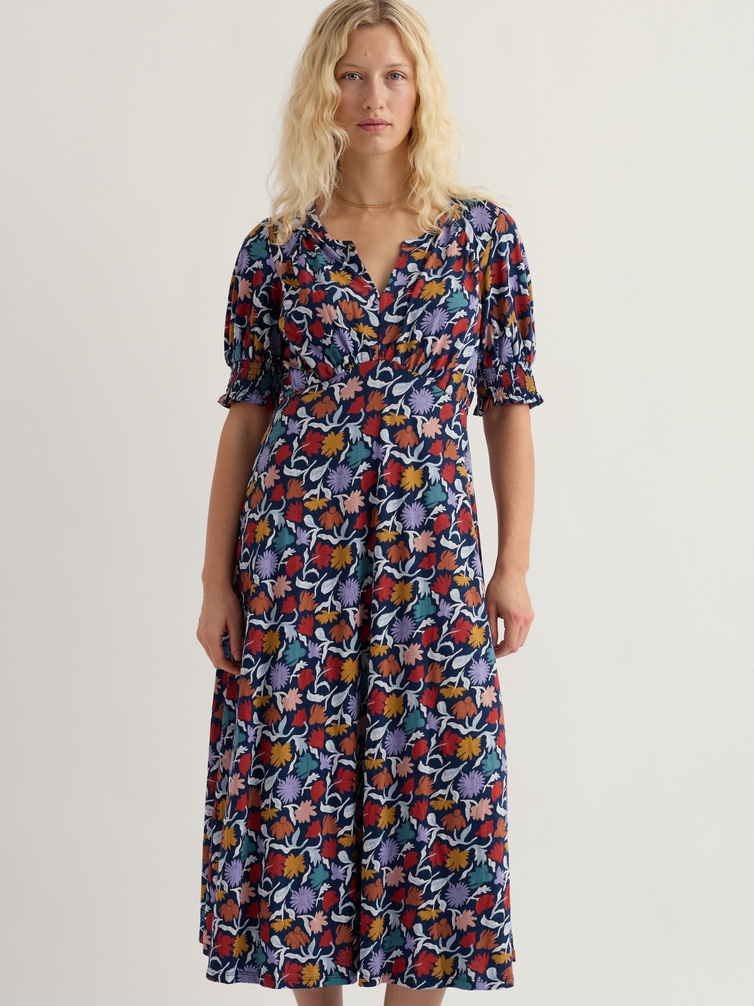 picture of Seasalt Fenil Dress - Garden Floral Sea Cave - Number Two - womens - fashion - clothing - Seasalt 1