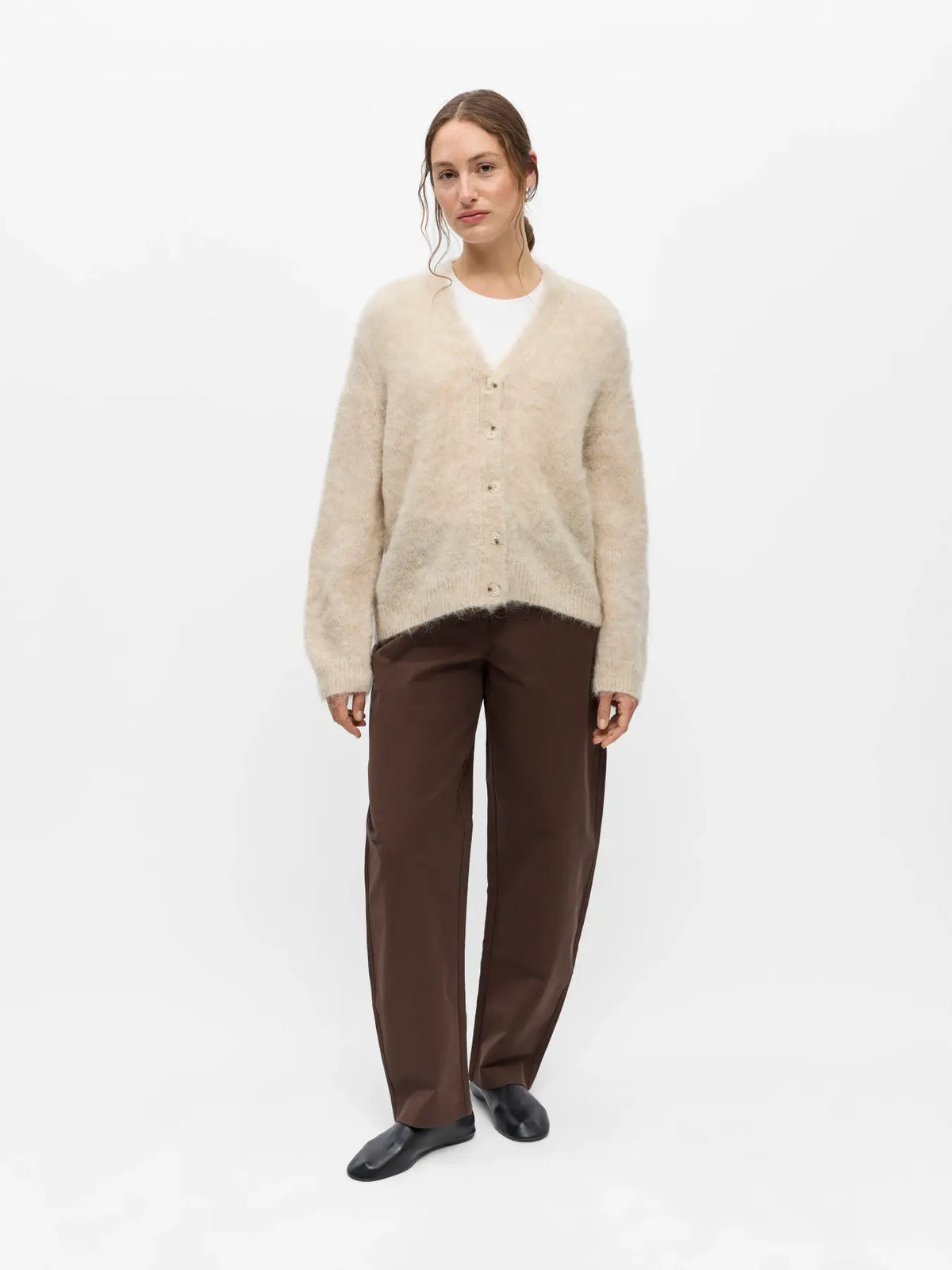 picture of Object Harry Cardigan - Birch Melange - Number Two - womens - fashion - clothing - Object 4
