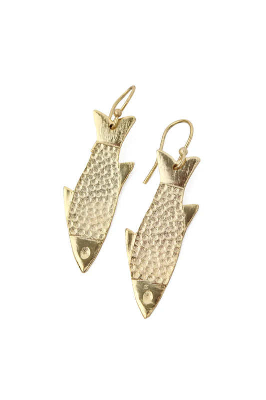 My Doris Earrings - Gold Fish Drop