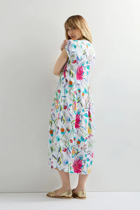 Sahara Wild Garden Linen Dress