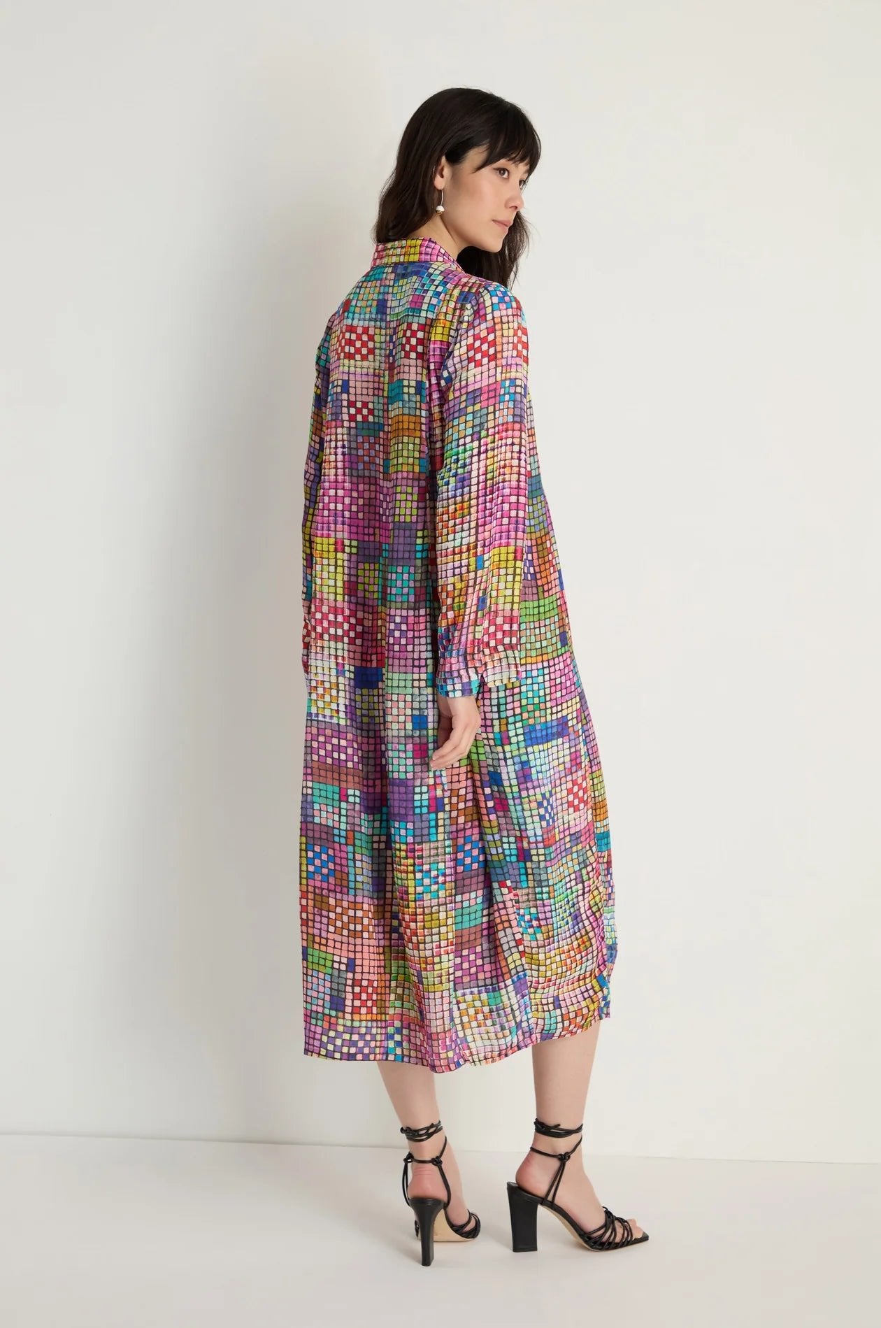 picture of Sahara Coloured Glass Tiles Shirt Dress - Multi - Number Two - womens - fashion - clothing - Sahara 4
