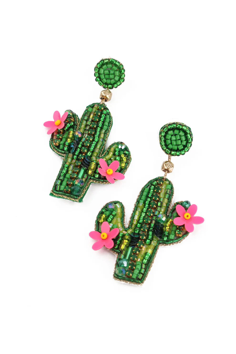 My Doris Beaded Earring - Cactus