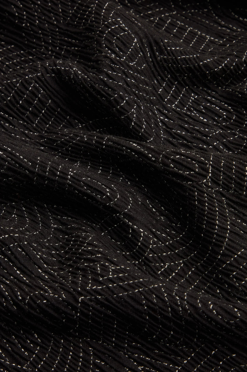 Sahara Stitched Jacquard Bubble Trouser - Black