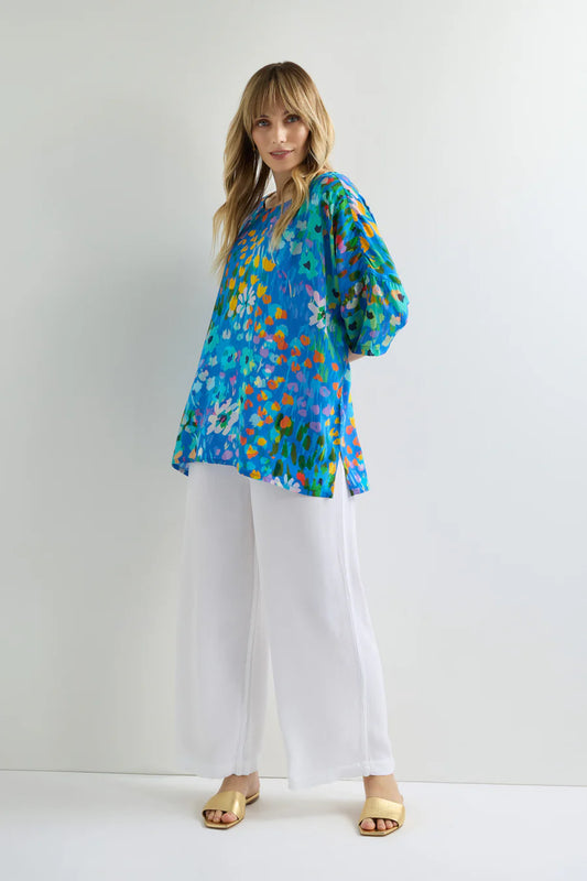 Sahara Abstract Painted Garden Top