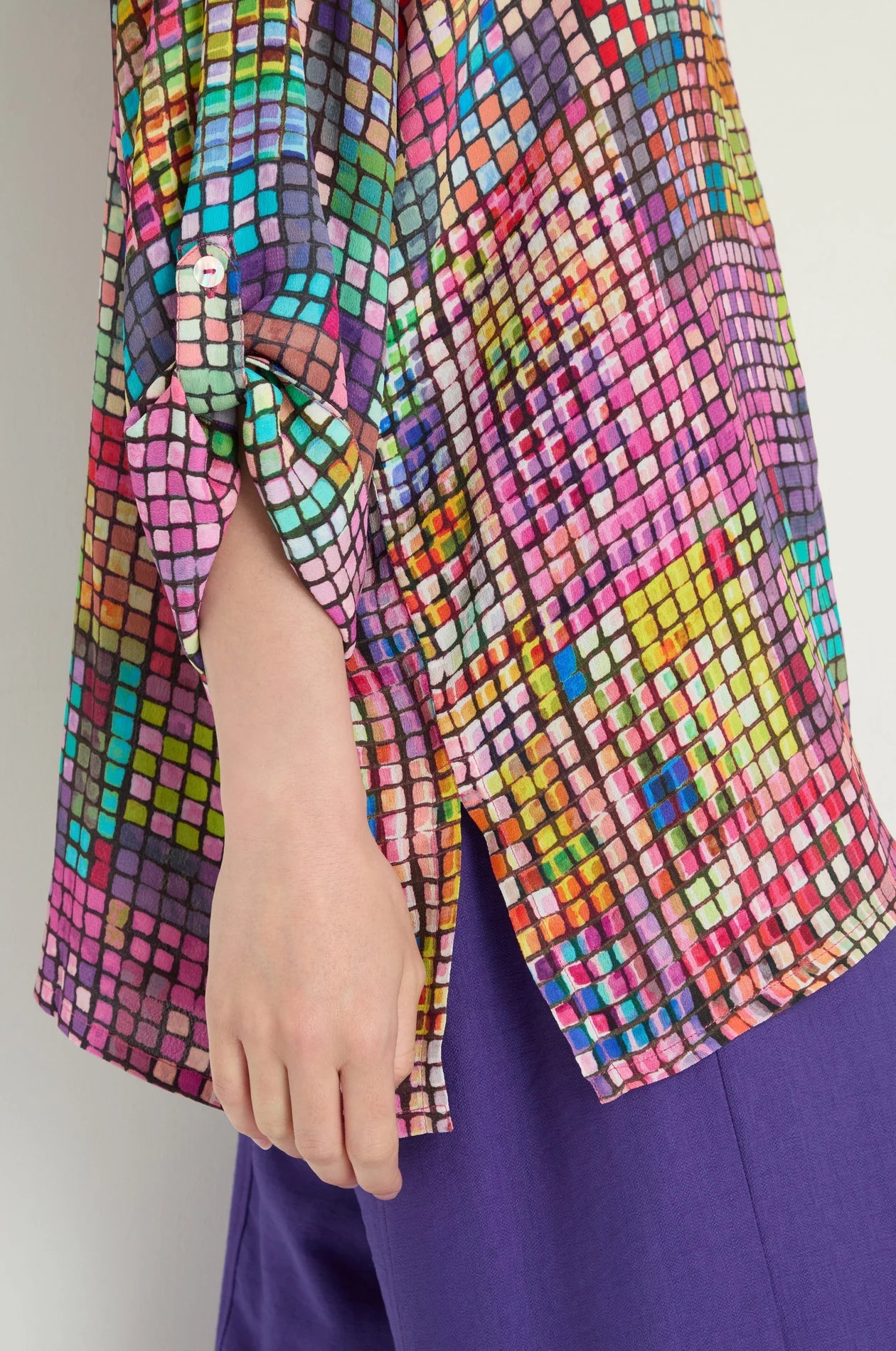 picture of Sahara Coloured Glass Tiles Boxy Shirt - Multi - Number Two - womens - fashion - clothing - Sahara 2