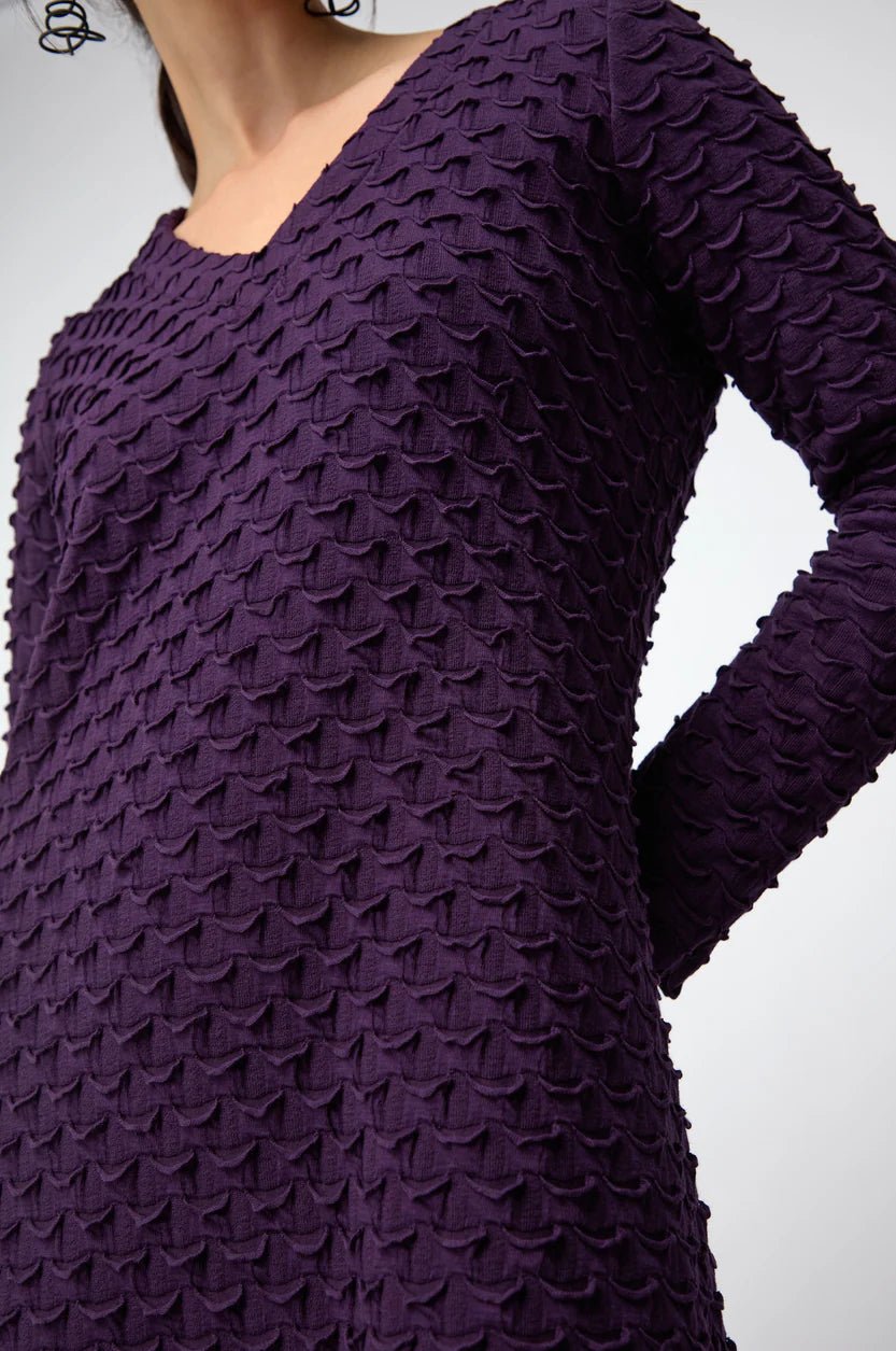 picture of Sahara Origami Jersey V Neck Dress - Damson - Number Two - womens - fashion - clothing - Sahara 5