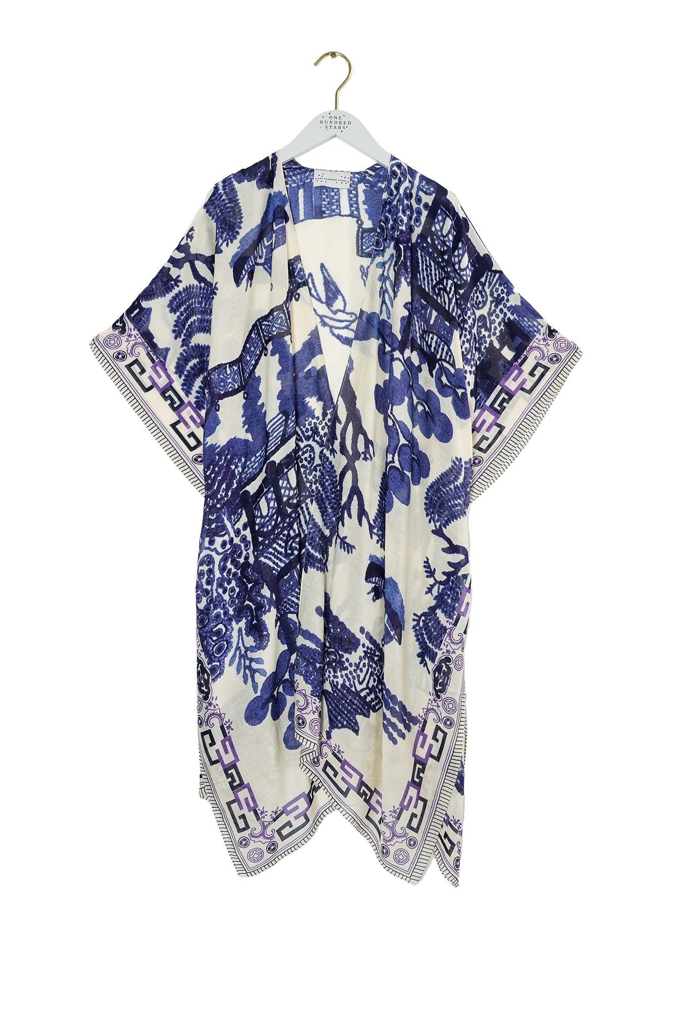 picture of One Hundred Stars Throwover - Giant Willow Blue - Number Two - womens - fashion - clothing - One Hundred Stars 2