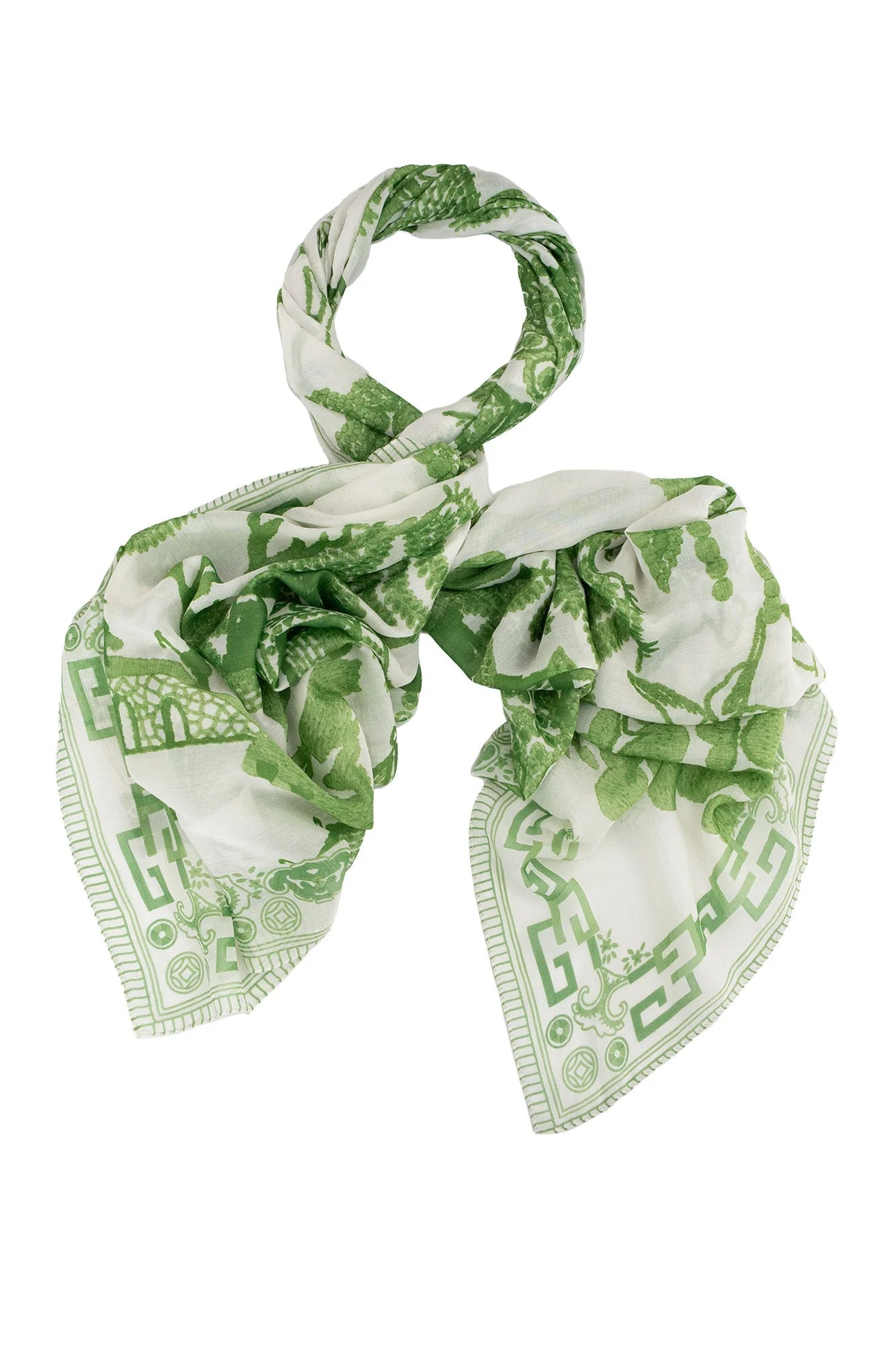 picture of One Hundred Stars Scarf - Giant Willow Green - Number Two - womens - fashion - accessories - One Hundred Stars 2