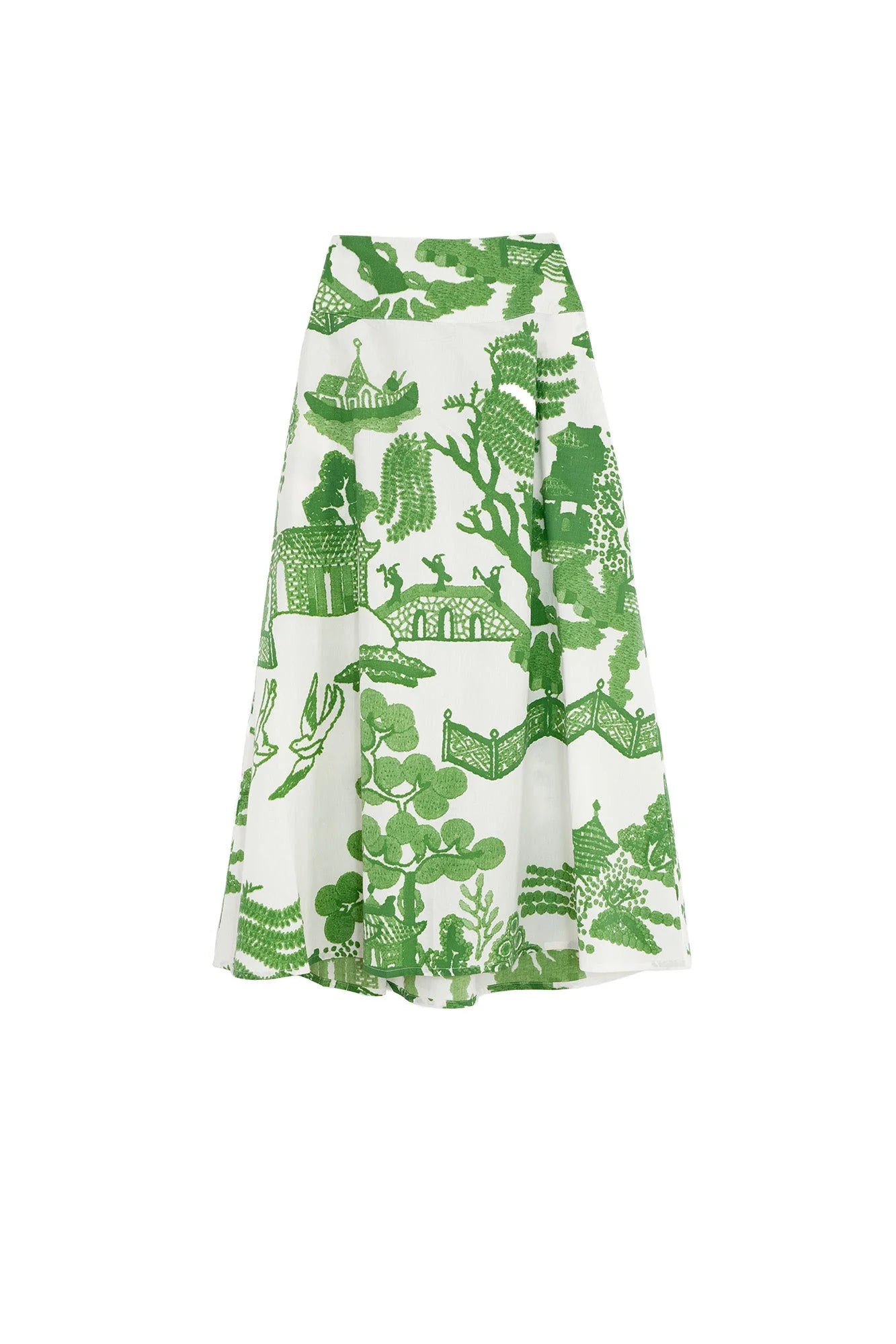 picture of One Hundred Stars Giant Willow A - Line Maxi Skirt - Green - Number Two - womens - fashion - clothing - One Hundred Stars 3