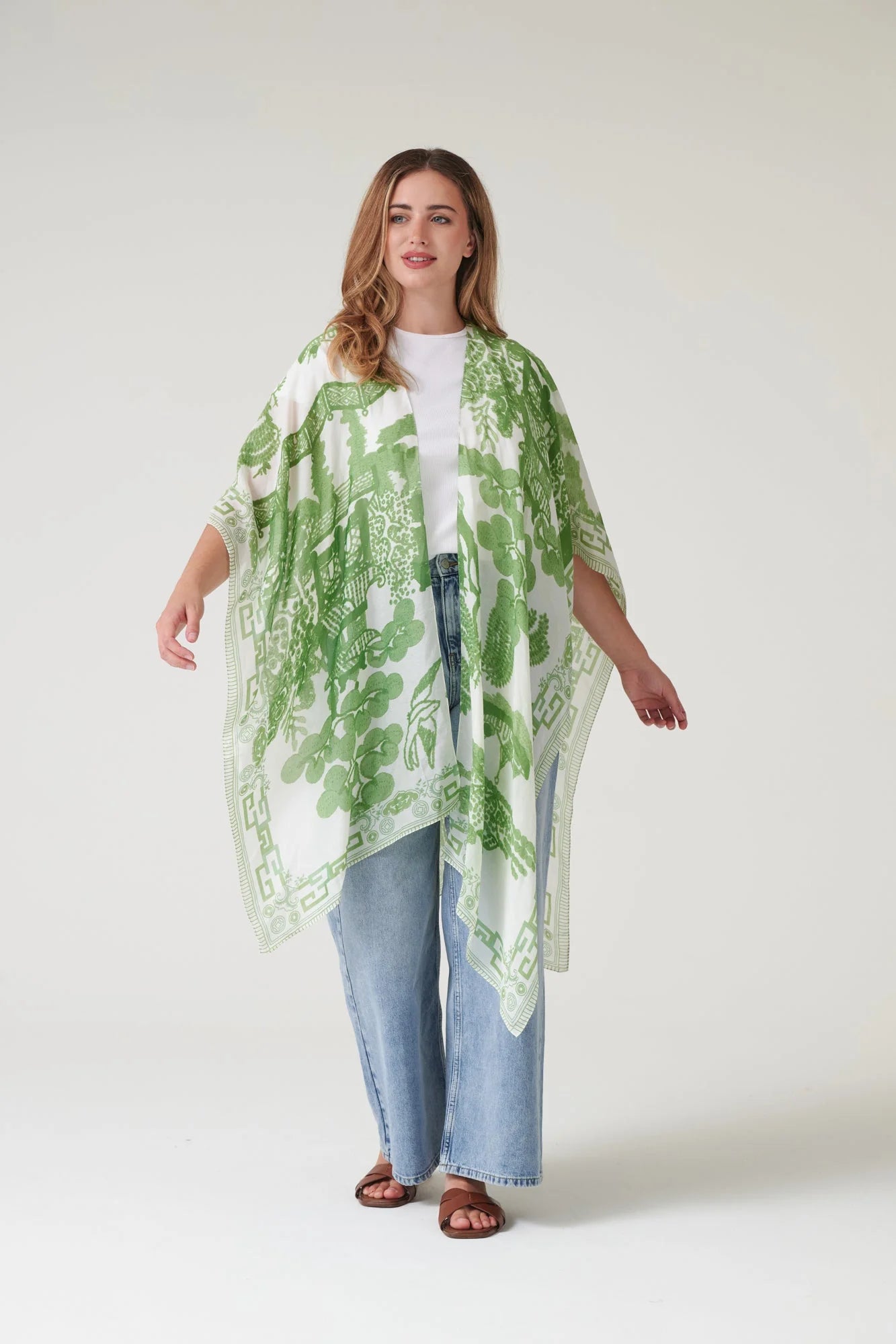 picture of One Hundred Stars Throwover - Giant Willow Green - Number Two - womens - fashion - clothing - One Hundred Stars 5