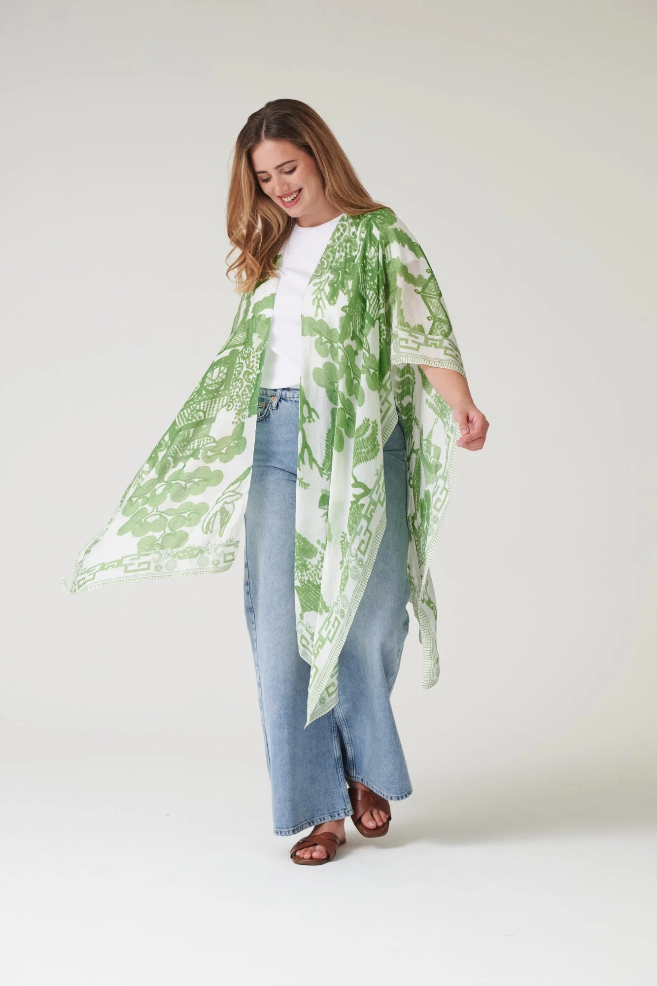 picture of One Hundred Stars Throwover - Giant Willow Green - Number Two - womens - fashion - clothing - One Hundred Stars 4
