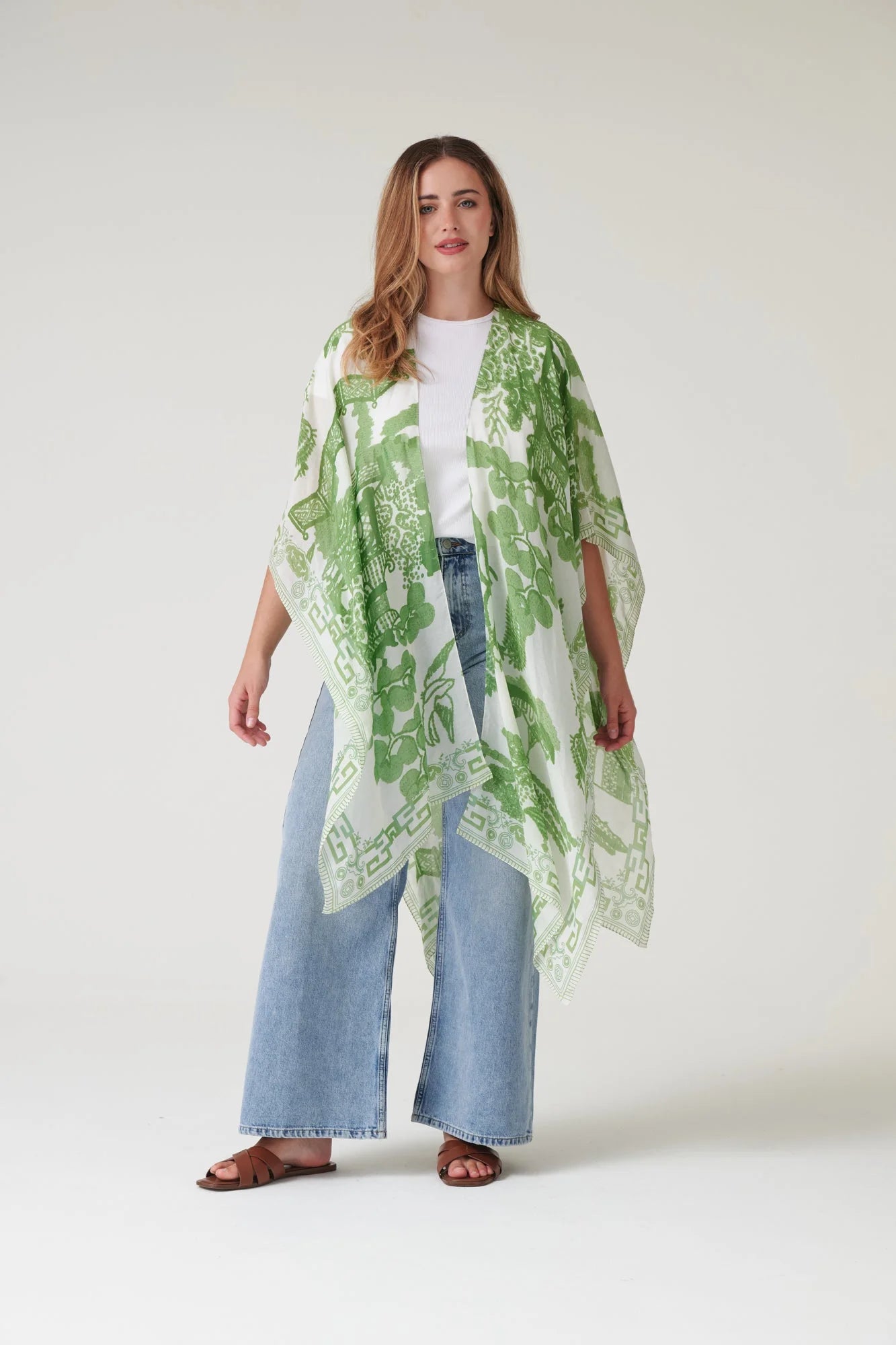 picture of One Hundred Stars Throwover - Giant Willow Green - Number Two - womens - fashion - clothing - One Hundred Stars 3
