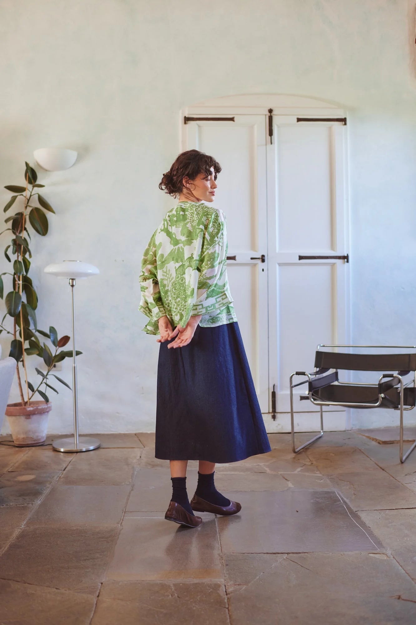 picture of One Hundred Stars Kimono - Giant Willow Green - Number Two - womens - fashion - clothing - One Hundred Stars 4