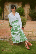 picture of One Hundred Stars Giant Willow A - Line Maxi Skirt - Green - Number Two - womens - fashion - clothing - One Hundred Stars 1