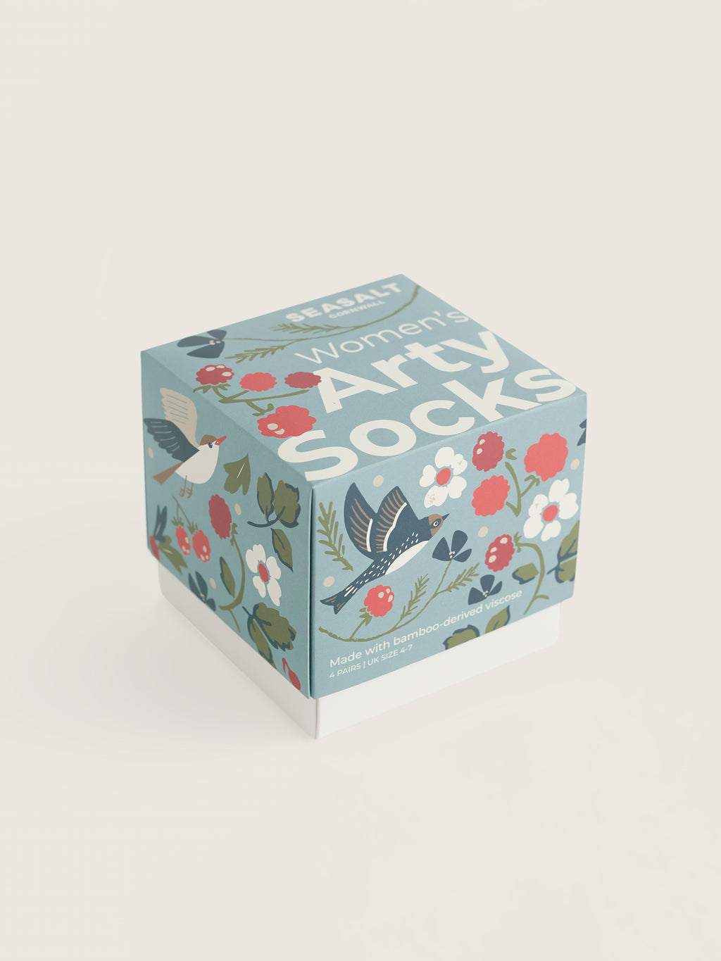 Seasalt Gift Box Women Socks - Wintering Bird Mix