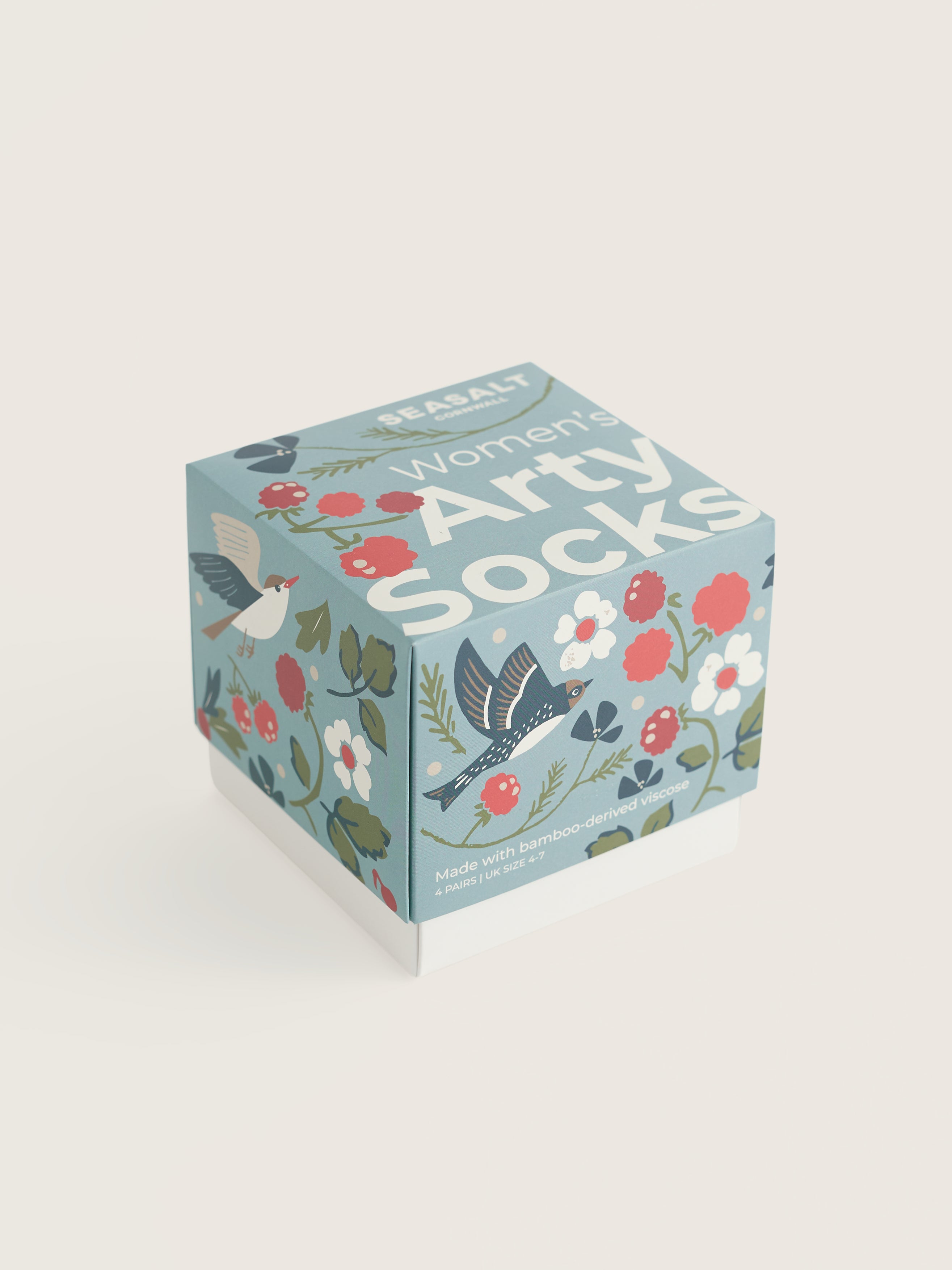 Seasalt Gift Box Women Socks - Wintering Bird Mix