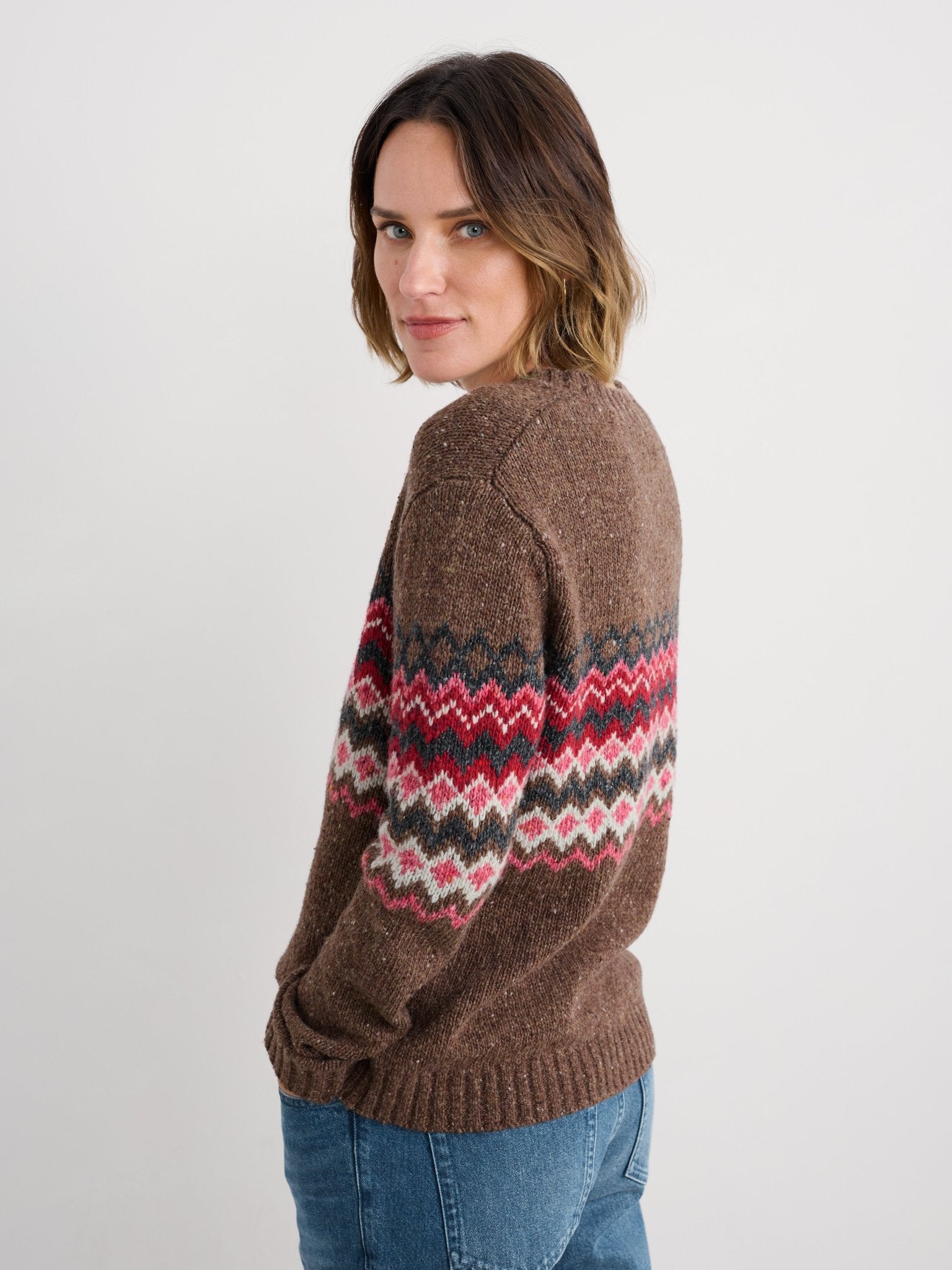 picture of Seasalt Golfen Light Jumper - Sonata Gully Red Sail Mix - Number Two - womens - fashion - clothing - Seasalt 3