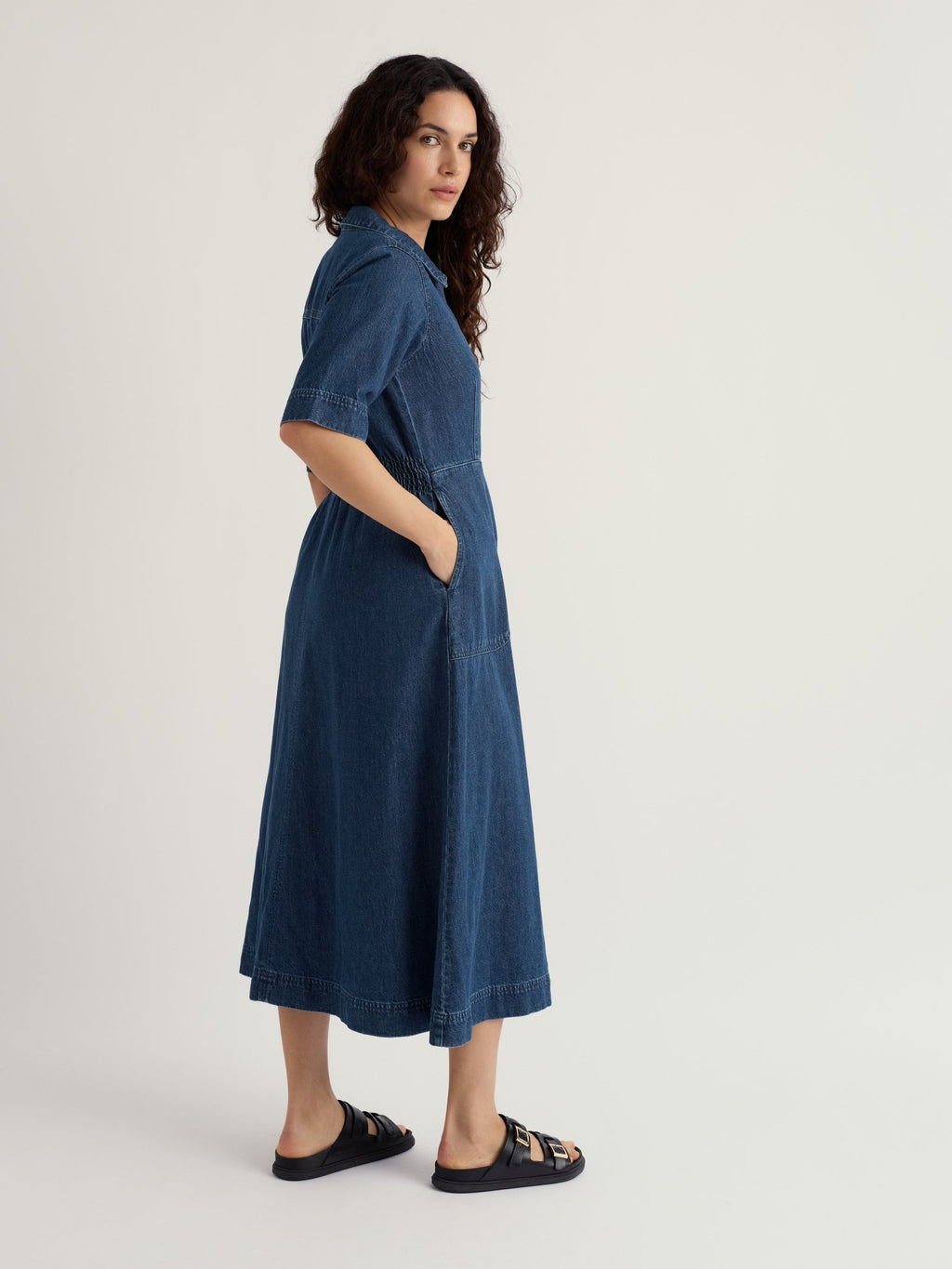 picture of Seasalt Gwenter Dress - Mid Wash Denim - Number Two - womens - fashion - clothing - Seasalt 4