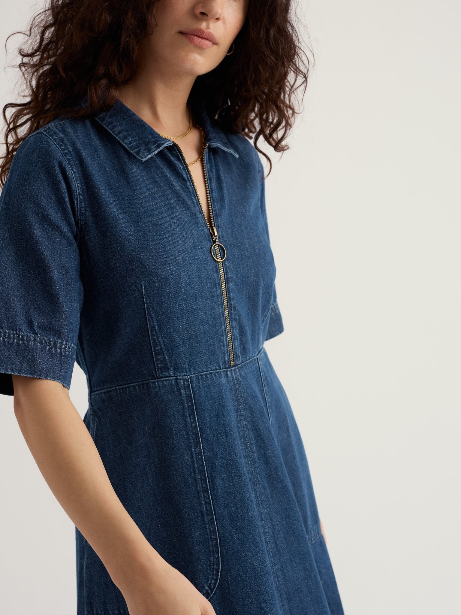 Seasalt Gwenter Dress - Mid Wash Denim