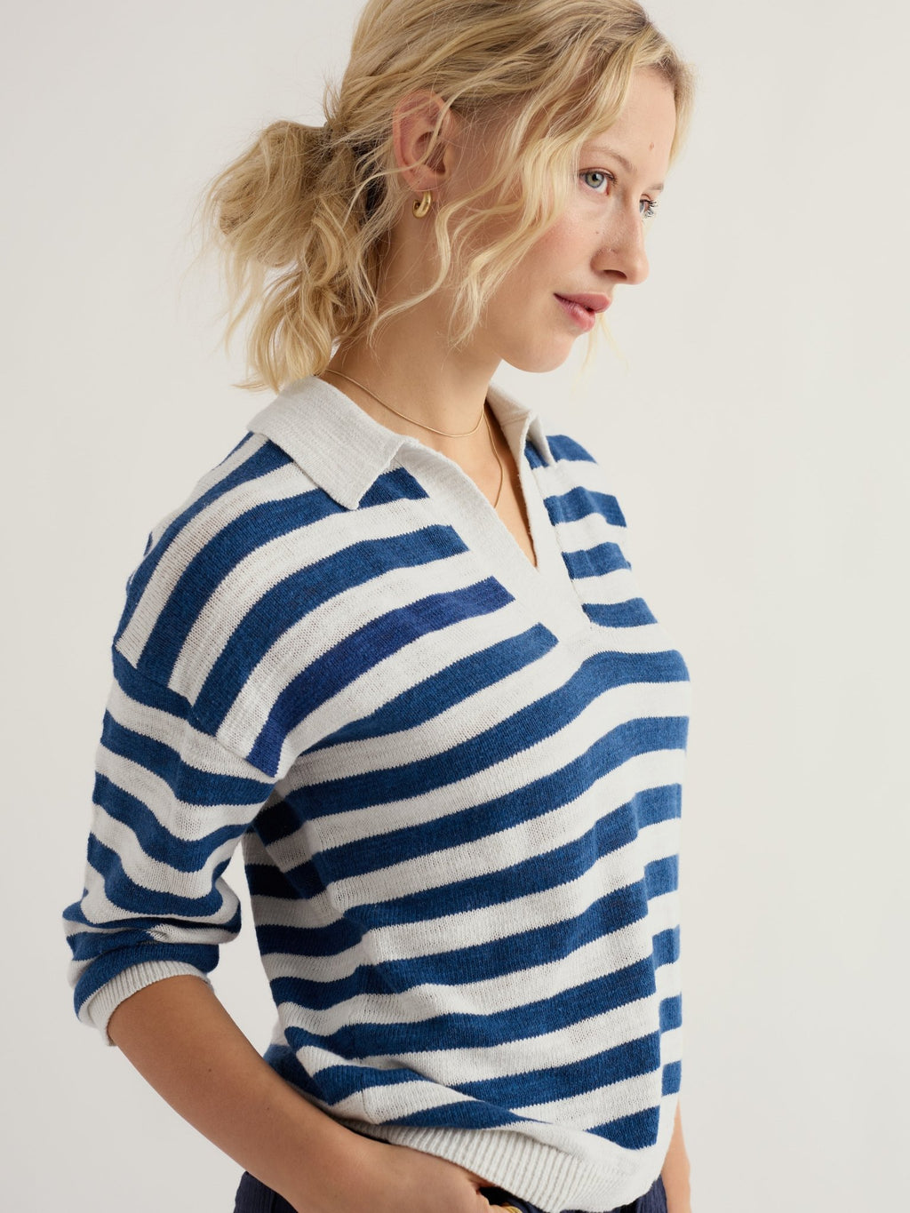 picture of Seasalt Gwynver Jumper - Cornish Dark Voyage Chalk - Number Two - womens - fashion - clothing - Seasalt 2