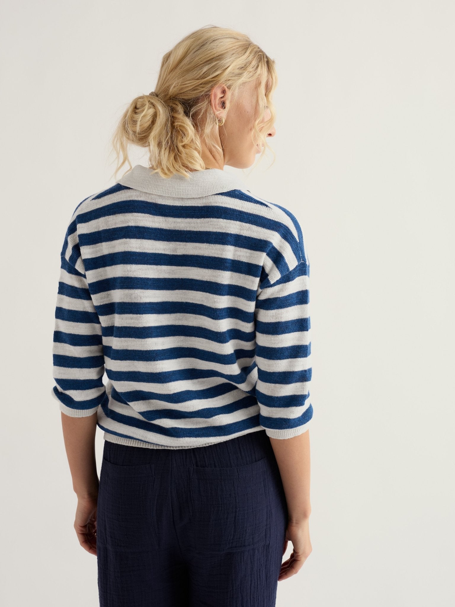 picture of Seasalt Gwynver Jumper - Cornish Dark Voyage Chalk - Number Two - womens - fashion - clothing - Seasalt 3