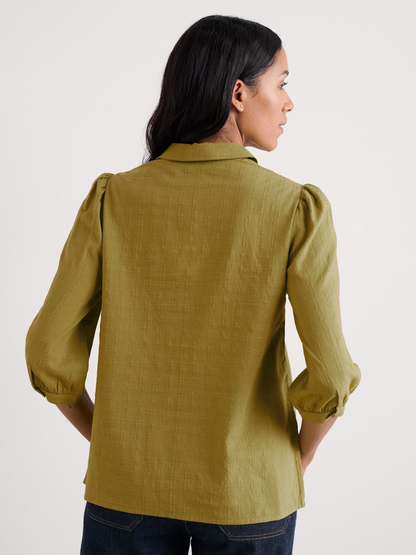 picture of Seasalt Hope Cottage Blouse - Fennel - Number Two - womens - fashion - clothing - Seasalt 3