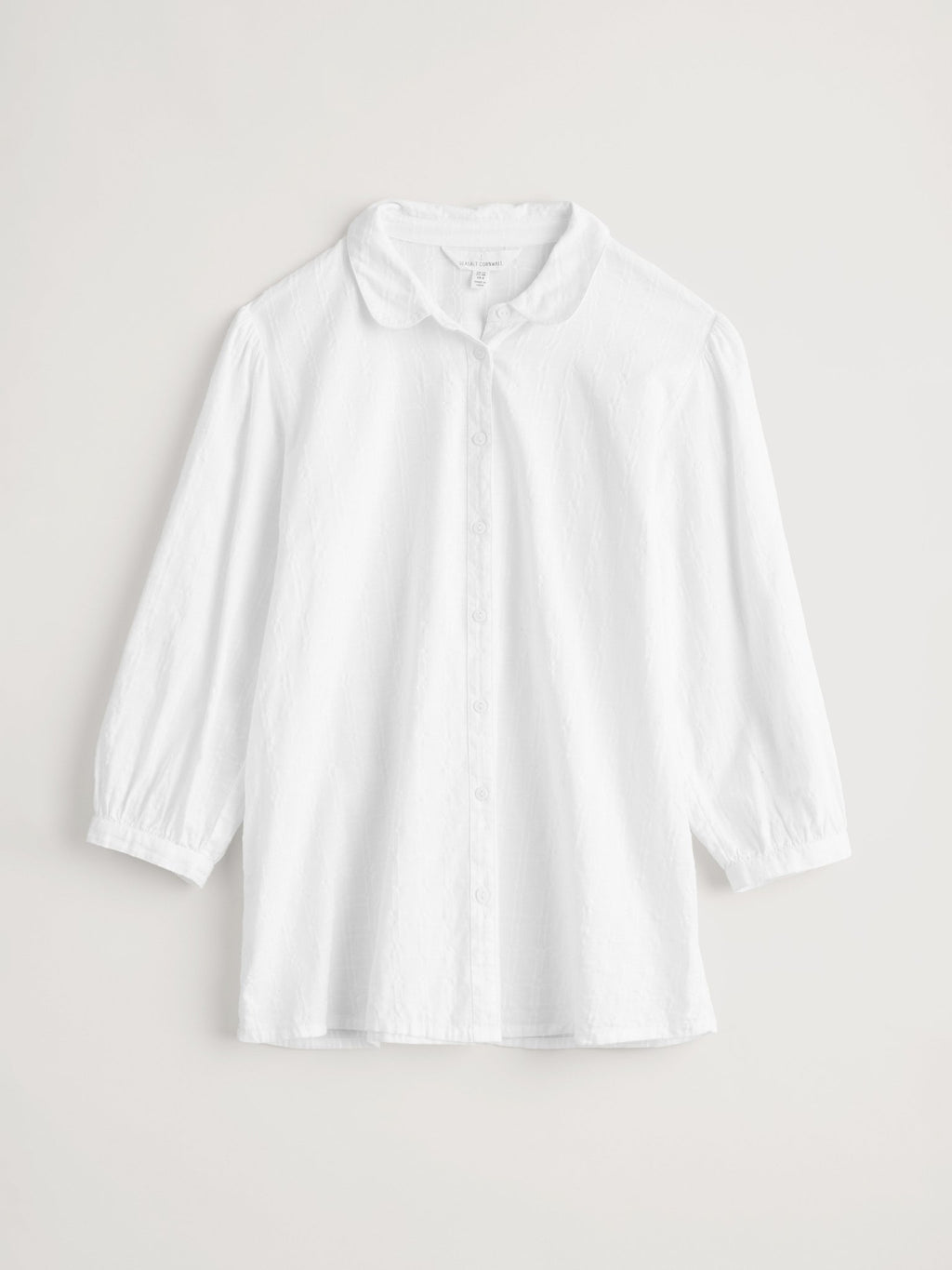 picture of Seasalt Hope Cottage Organic Cotton Check Blouse Salt - Number Two - womens - fashion - ethical - clothing -
