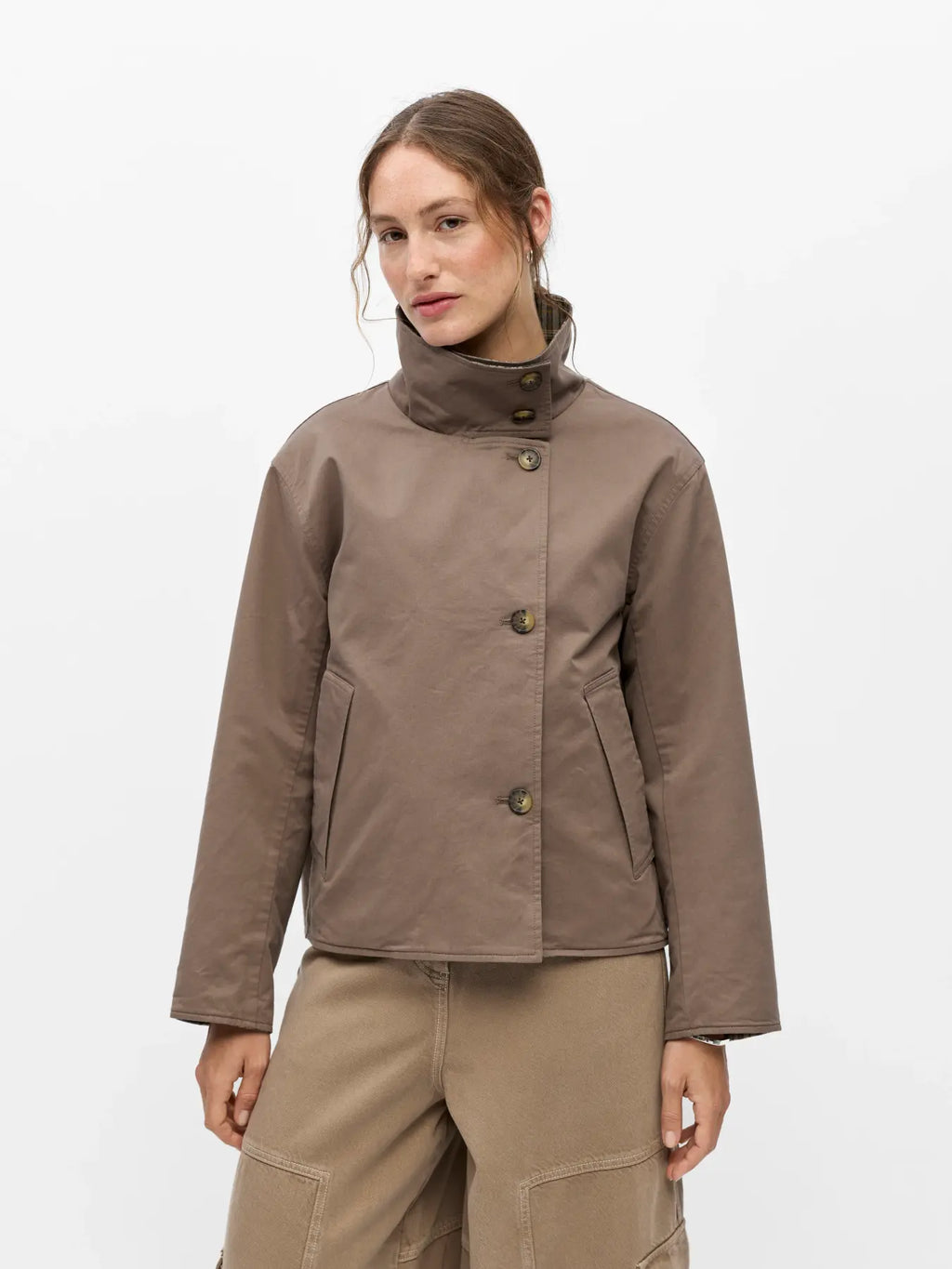 picture of Object Gro Reversible Coat - Morel - Number Two - womens - fashion - clothing - Object 6