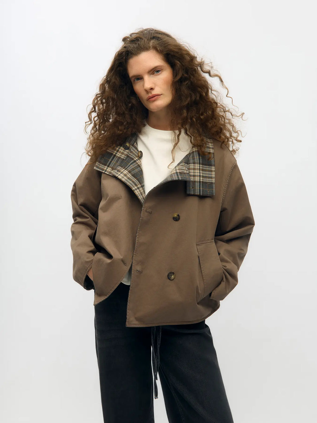 picture of Object Gro Reversible Coat - Morel - Number Two - womens - fashion - clothing - Object 2