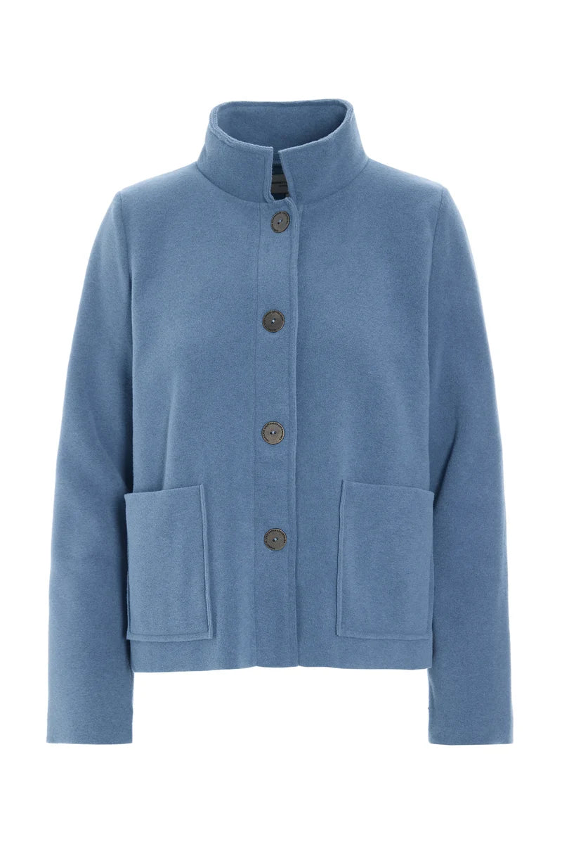 picture of Henriette Steffensen Jacket 7164 - Dusty Blue - Number Two - womens - fashion - clothing - Henriette Steffensen 1