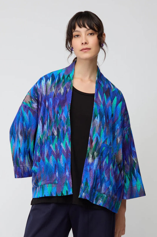picture of Sahara Abstract Jersey Feather Jacket - Multi - Number Two - womens - fashion - clothing - Sahara 1