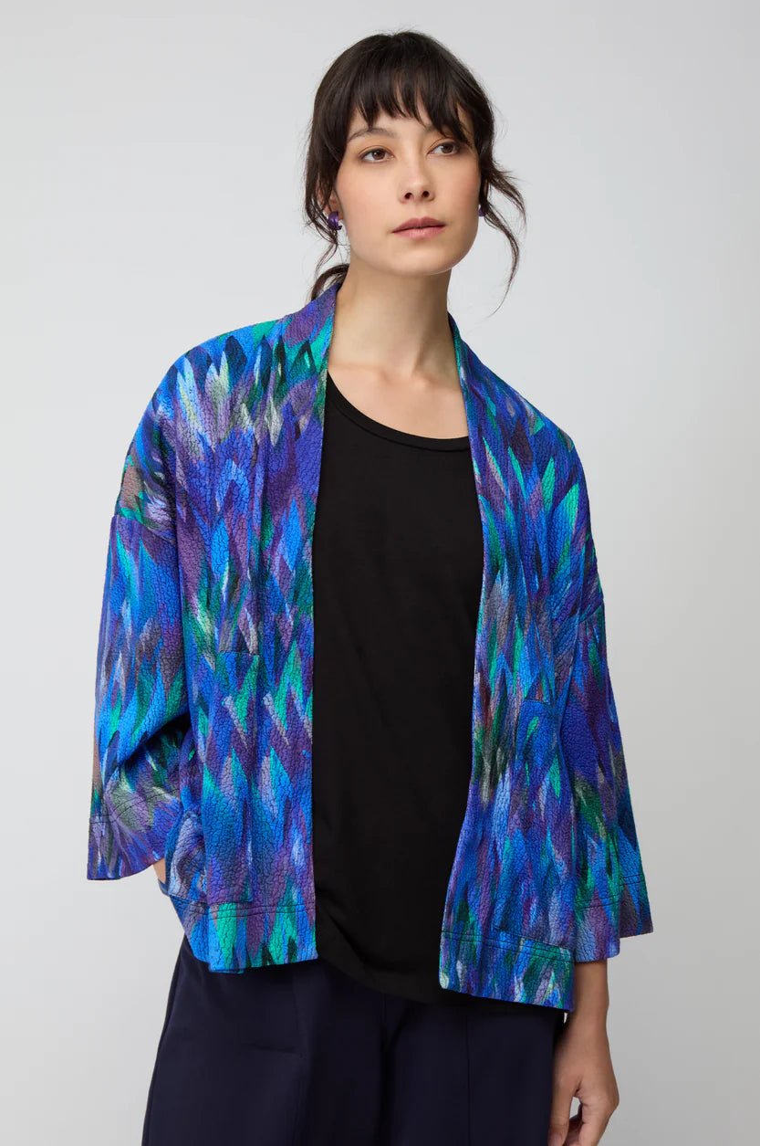 picture of Sahara Abstract Jersey Feather Jacket - Multi - Number Two - womens - fashion - clothing - Sahara 3